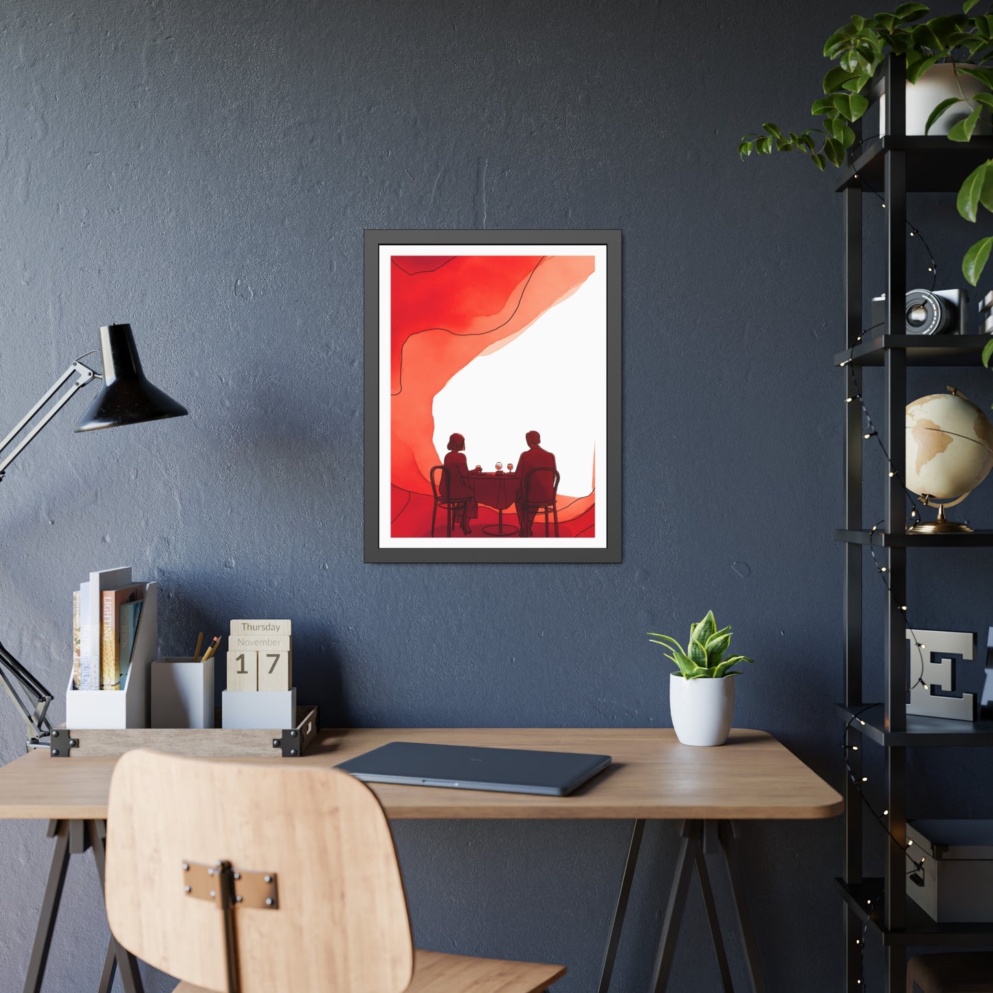 Mangeons ensembles mon amour - Framed Poster Print