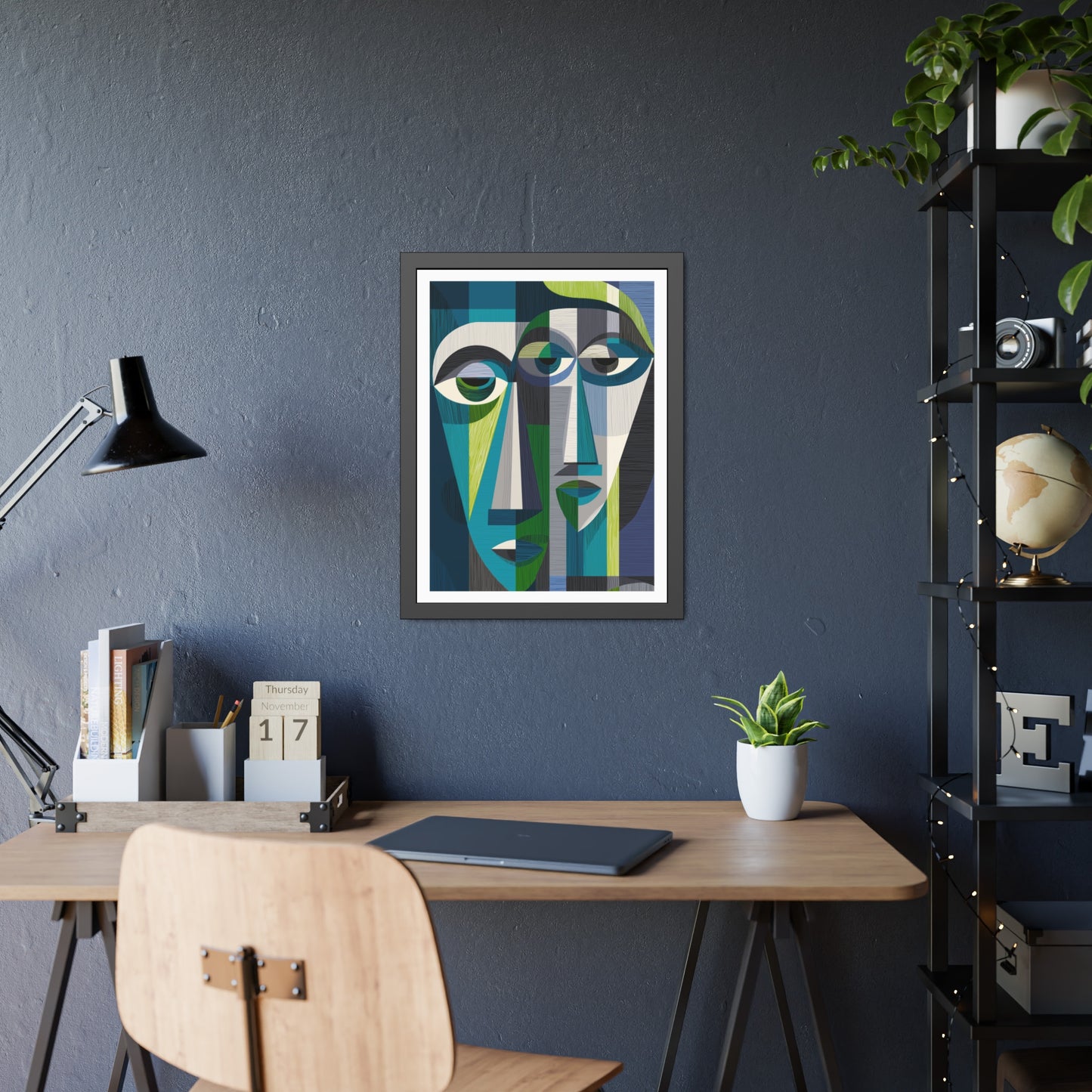 Duality in motion - No text - Framed Poster Print