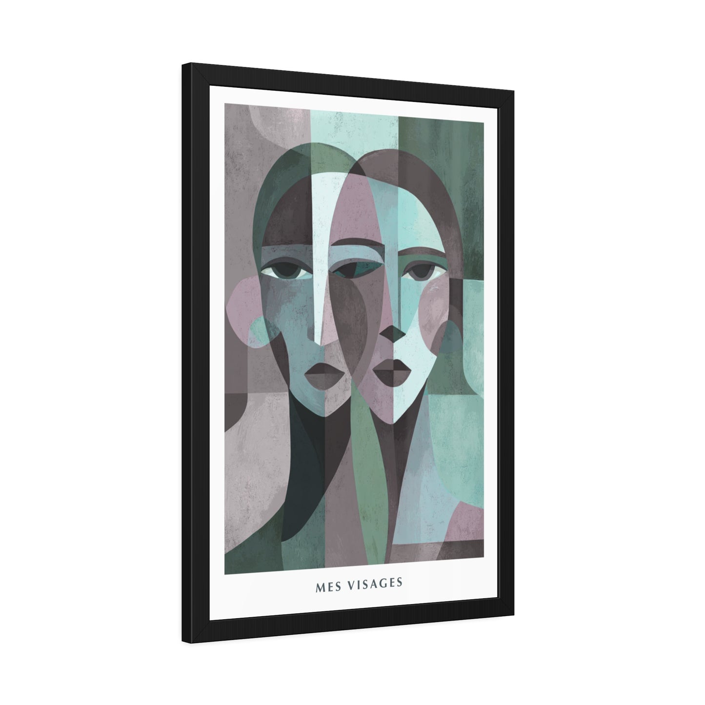 Mes Visages - Framed Poster Print