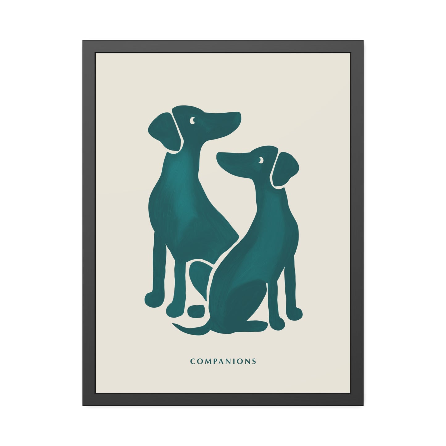'Companion' - Dog Wall Poster - Minimalist Design