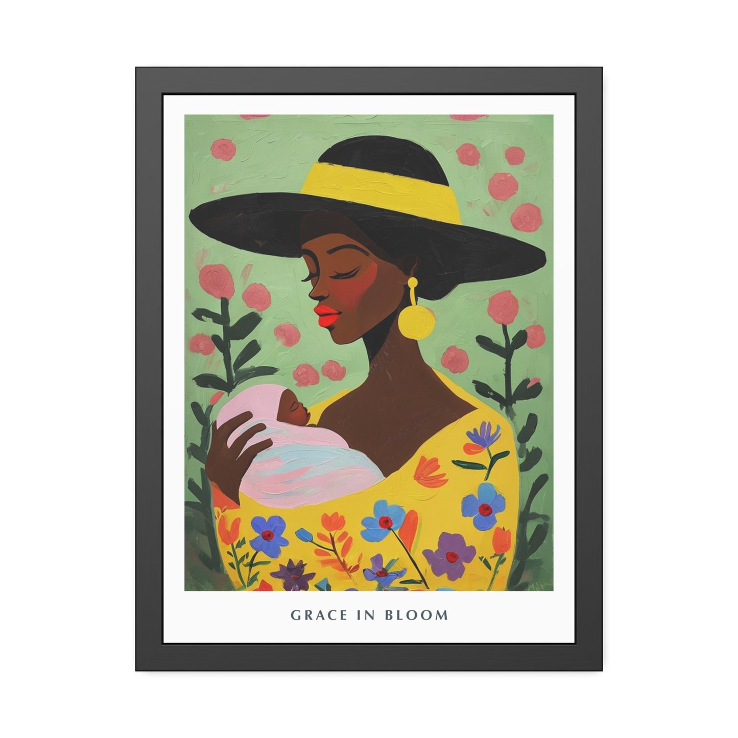 Grace in Bloom - Framed Poster Print