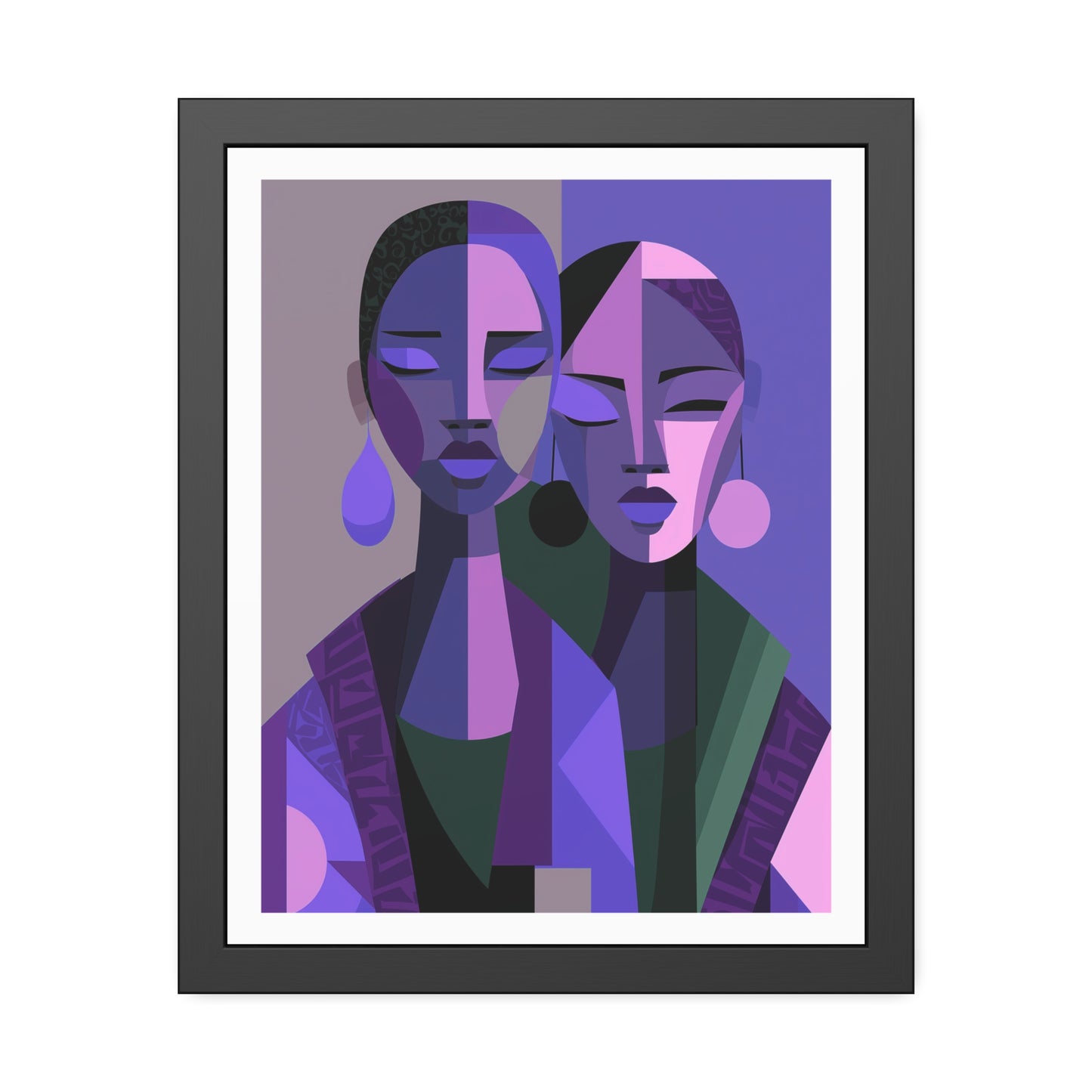 Les Soeurs Amoureux - No text - Framed Poster Print