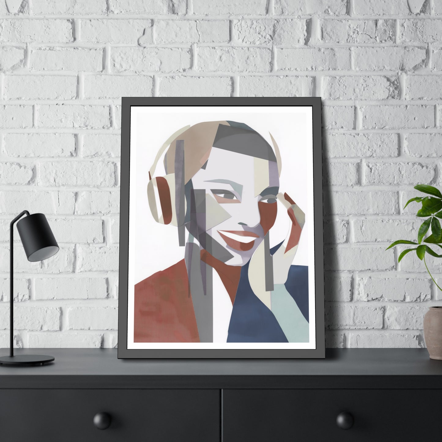 Happy Face Lady - Poster Print Design
