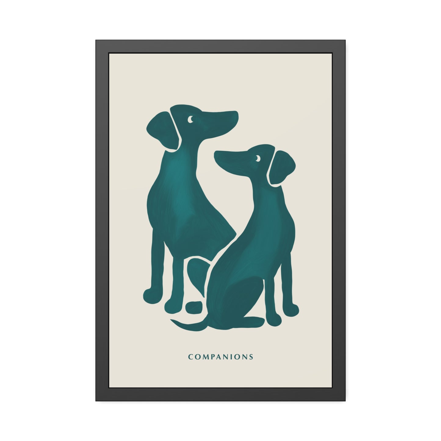 'Companion' - Dog Wall Poster - Minimalist Design