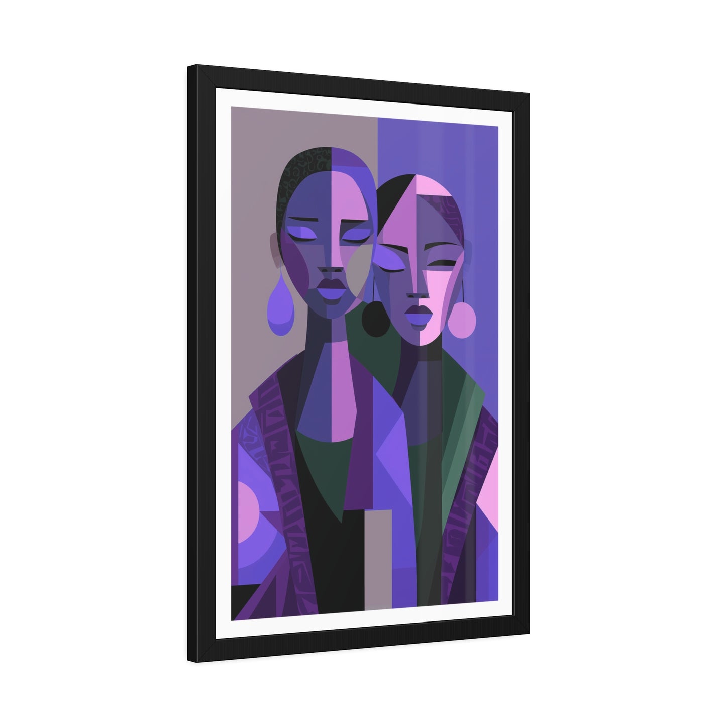 Les Soeurs Amoureux - No text - Framed Poster Print