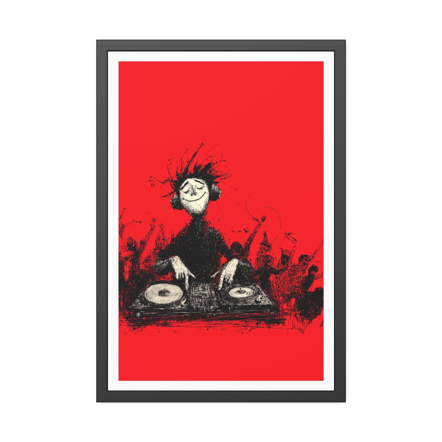 Lost in the music - Framed Poster Print