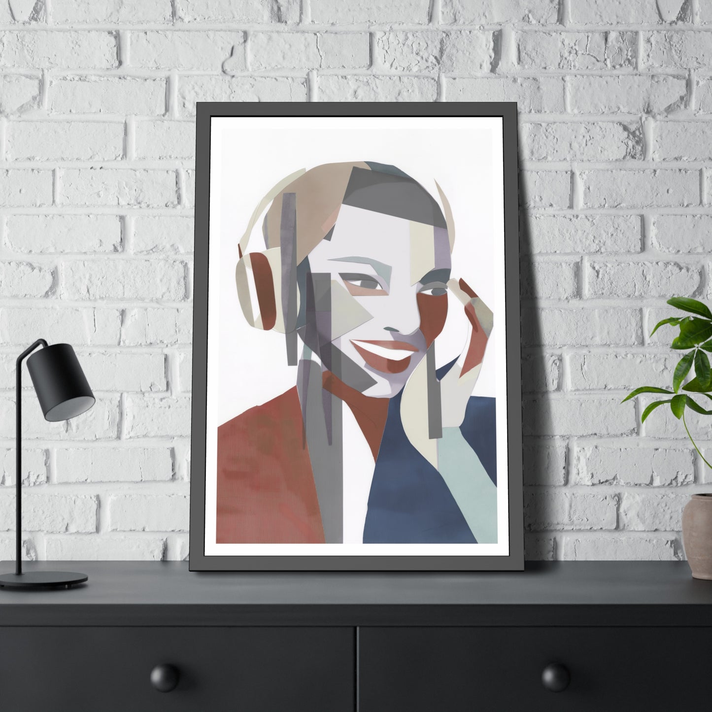 Happy Face Lady - Poster Print Design