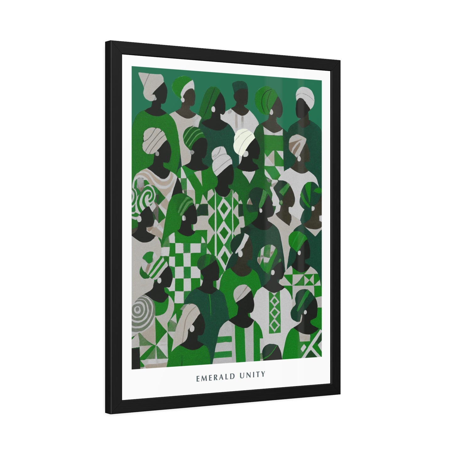 Emerald Unity - Framed Poster Print