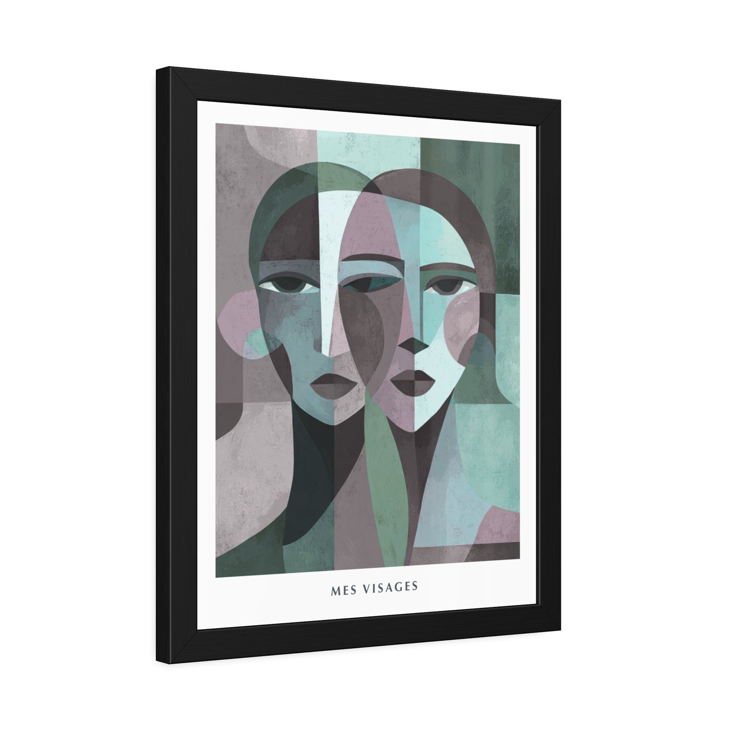Mes Visages - Framed Poster Print