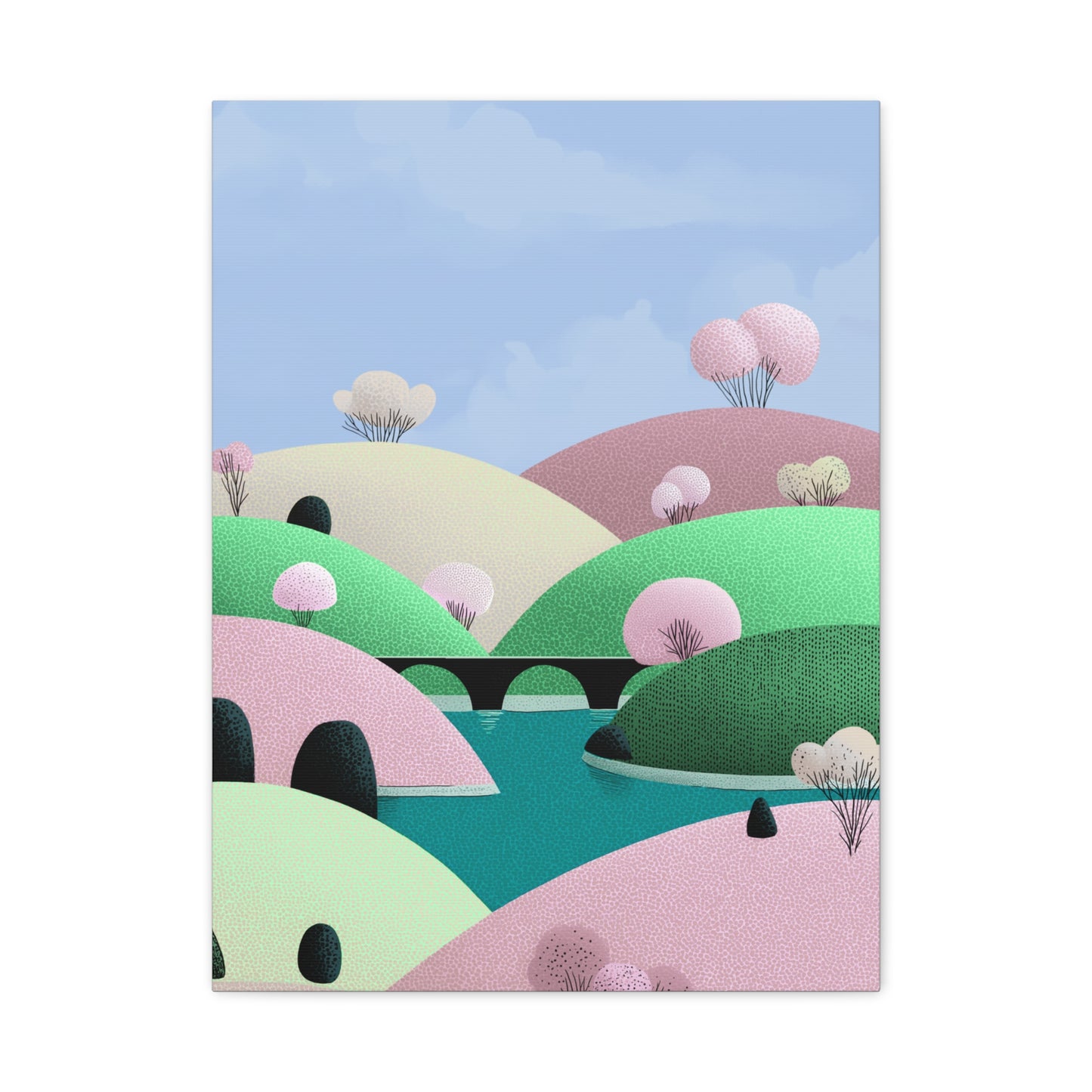 Spring Bridge - Matte Finish, Stretched, 1 25"