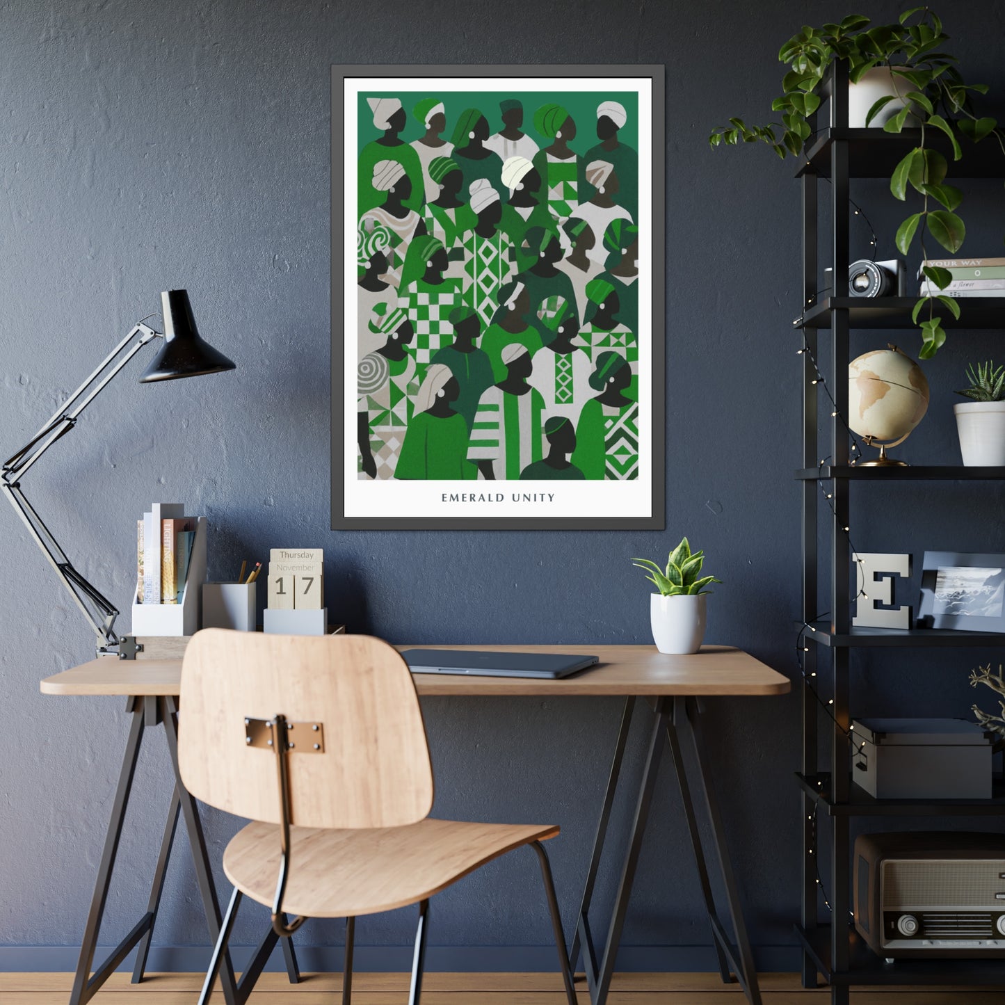Emerald Unity - Framed Poster Print