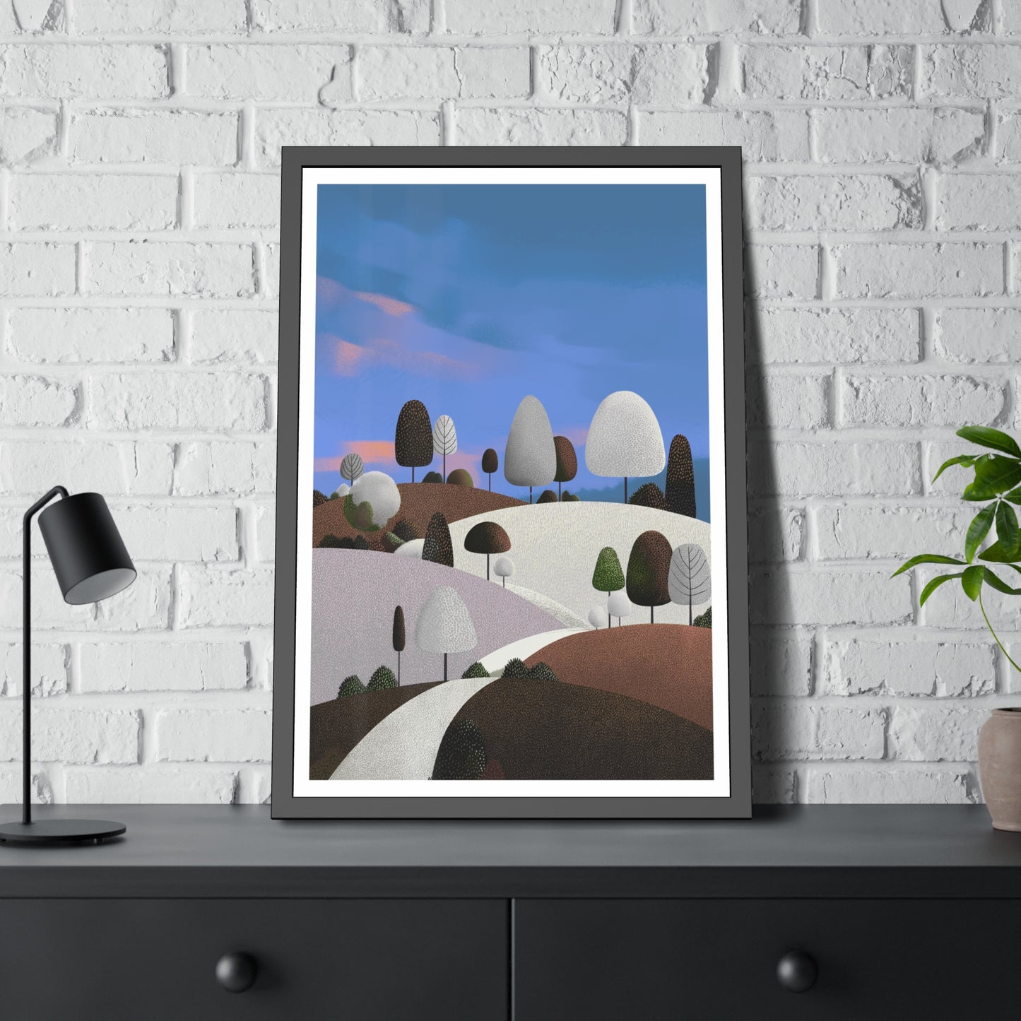 Evening Walk - Framed paper poster