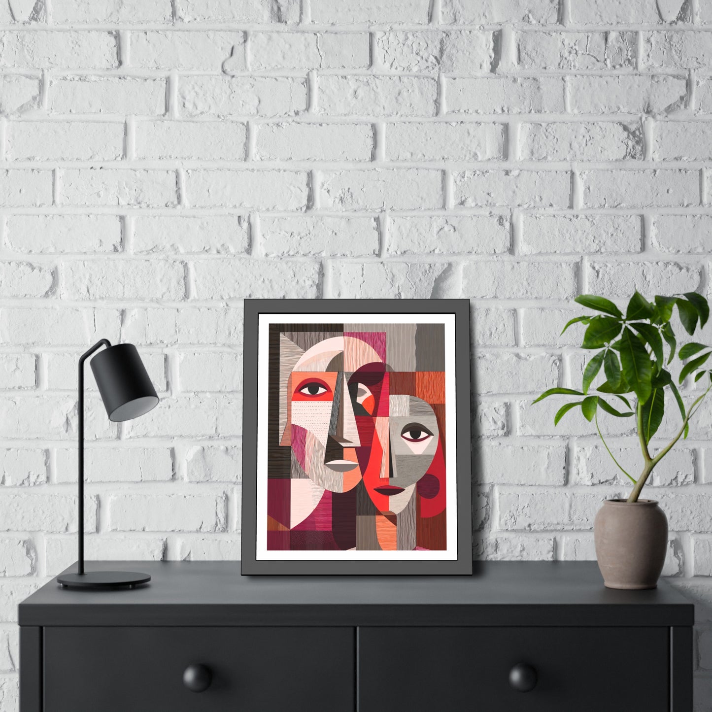 Eternity with you - No text - Framed Poster Print