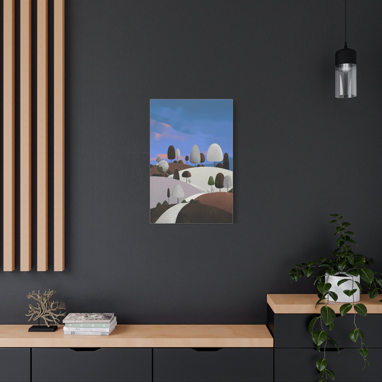 Evening Walk - Canvas Print, Matte Finish, Stretched, 1 25"