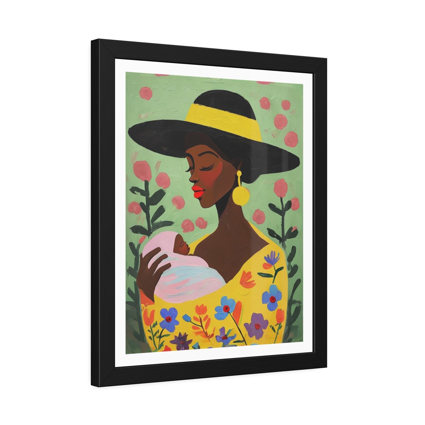 Grace in Bloom - No text - Framed Poster Print