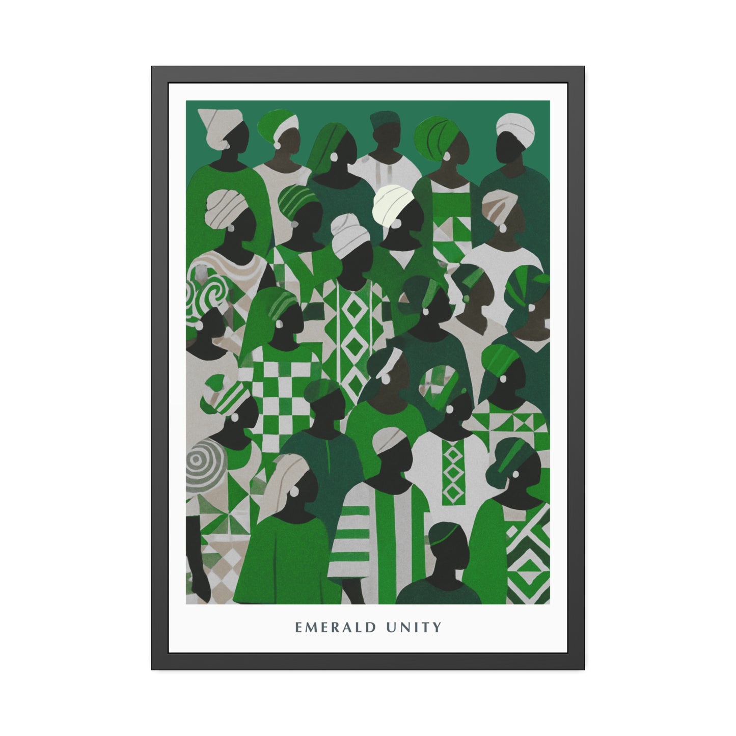 Emerald Unity - Framed Poster Print