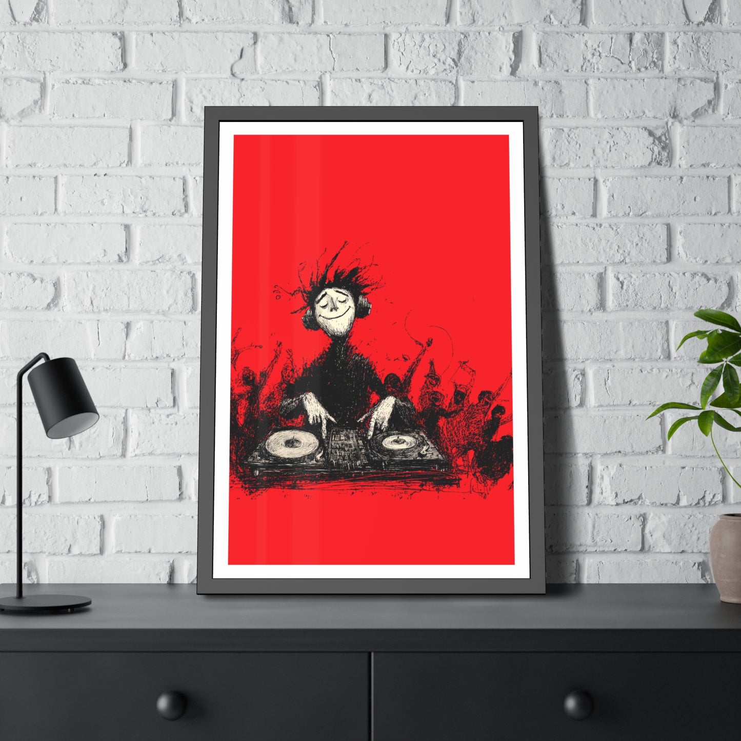 Lost in the music - Framed Poster Print