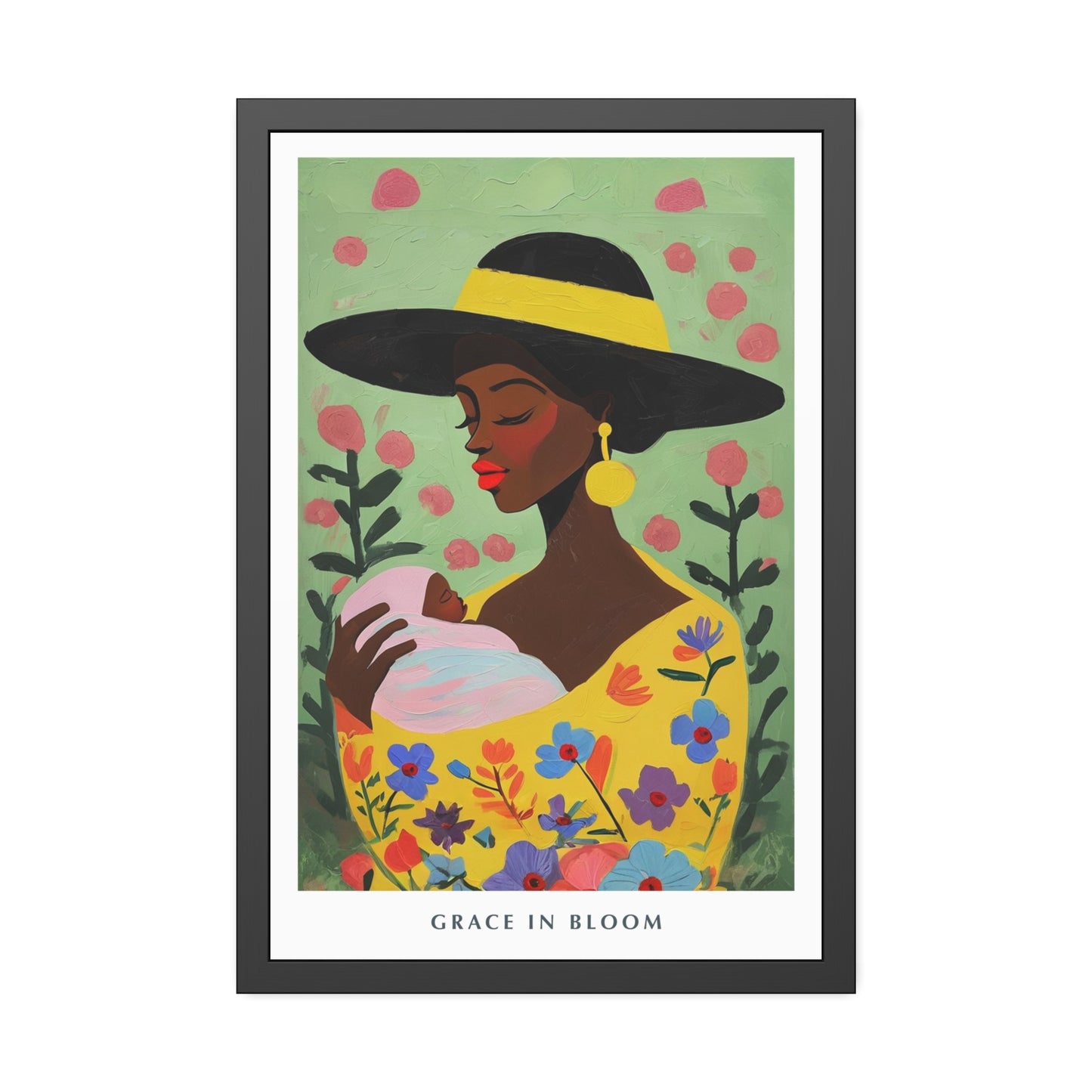 Grace in Bloom - Framed Poster Print