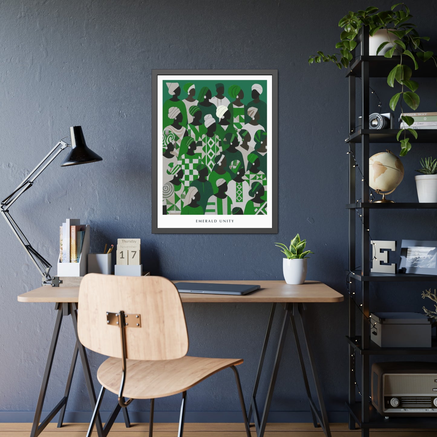 Emerald Unity - Framed Poster Print