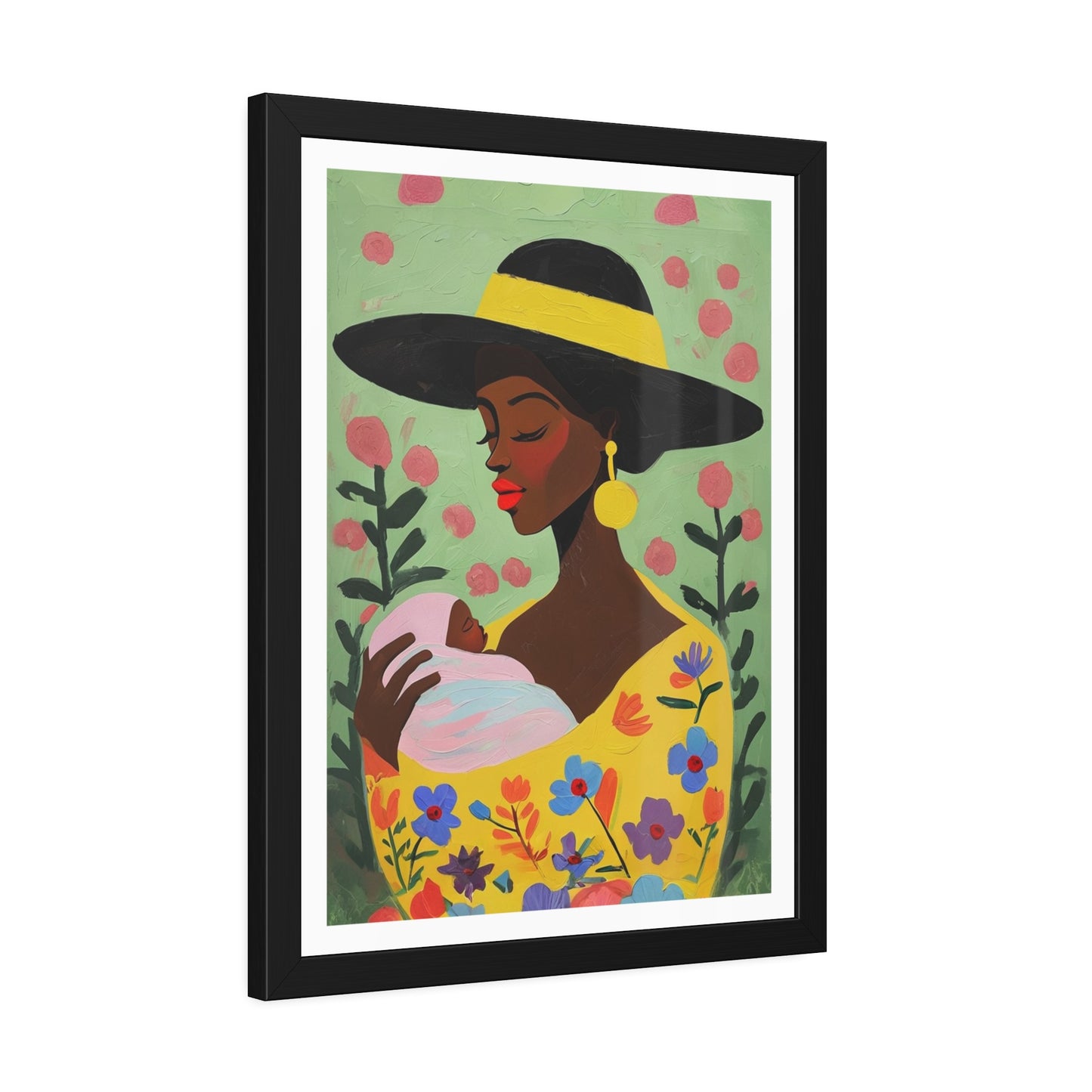 Grace in Bloom - No text - Framed Poster Print