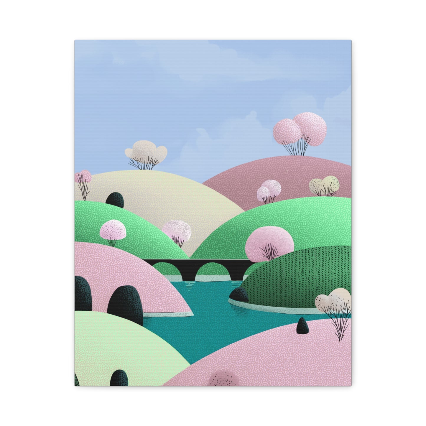Spring Bridge - Matte Finish, Stretched, 1 25"