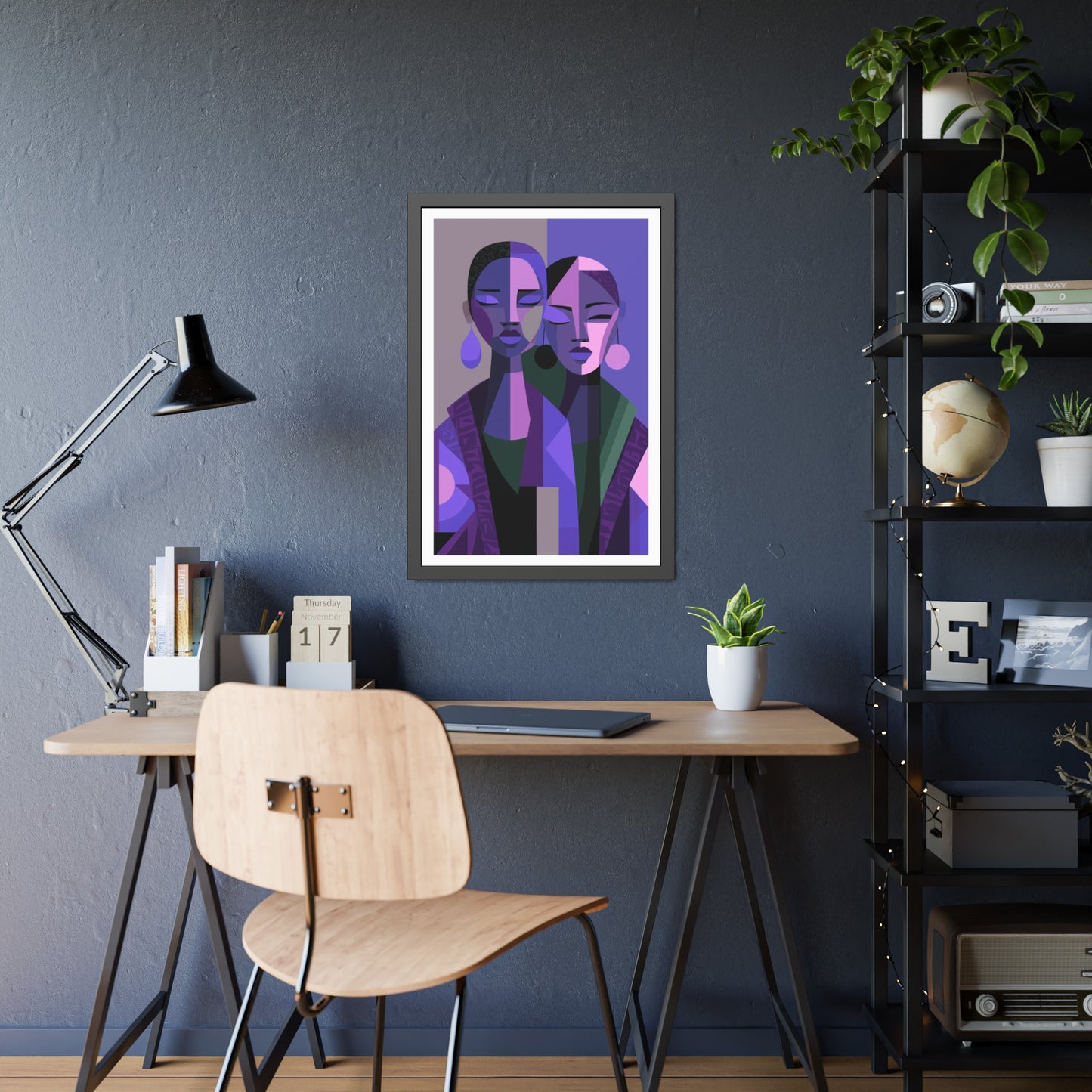 Les Soeurs Amoureux - No text - Framed Poster Print