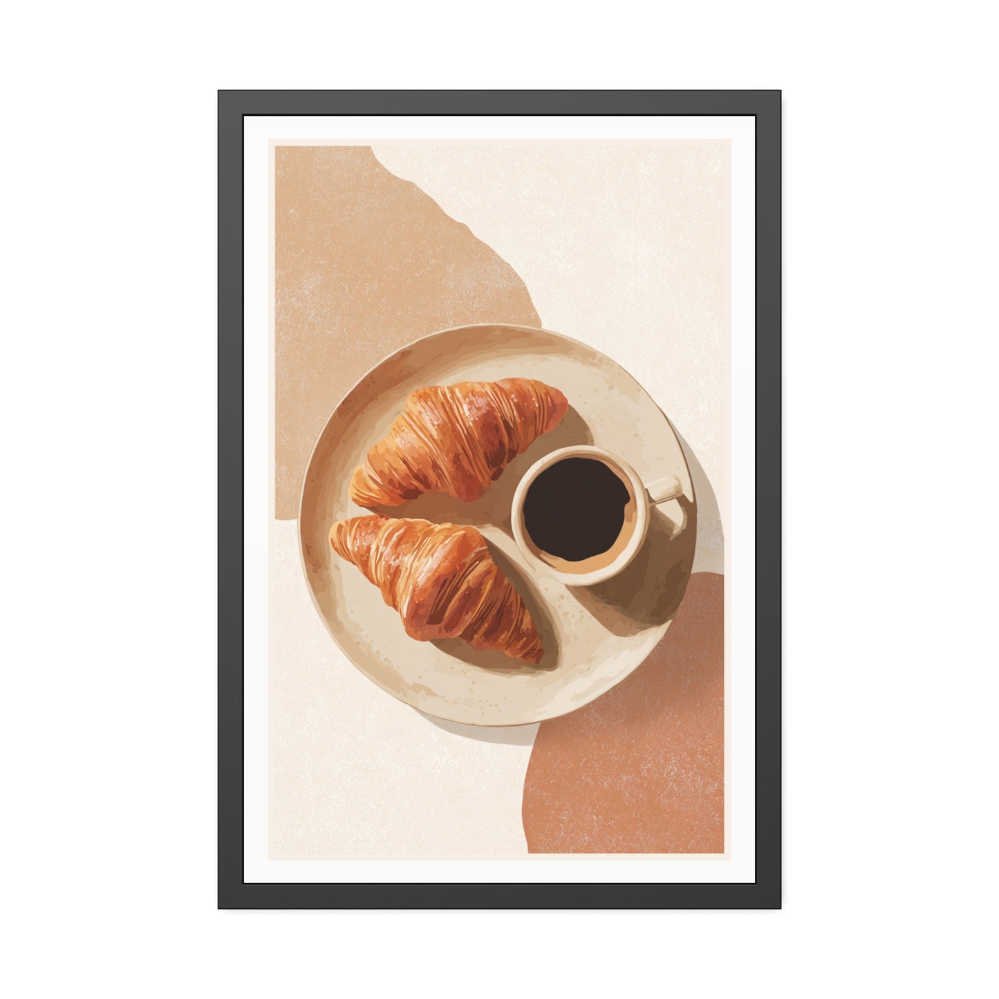 Golden Hour Coffee - Framed Poster Print