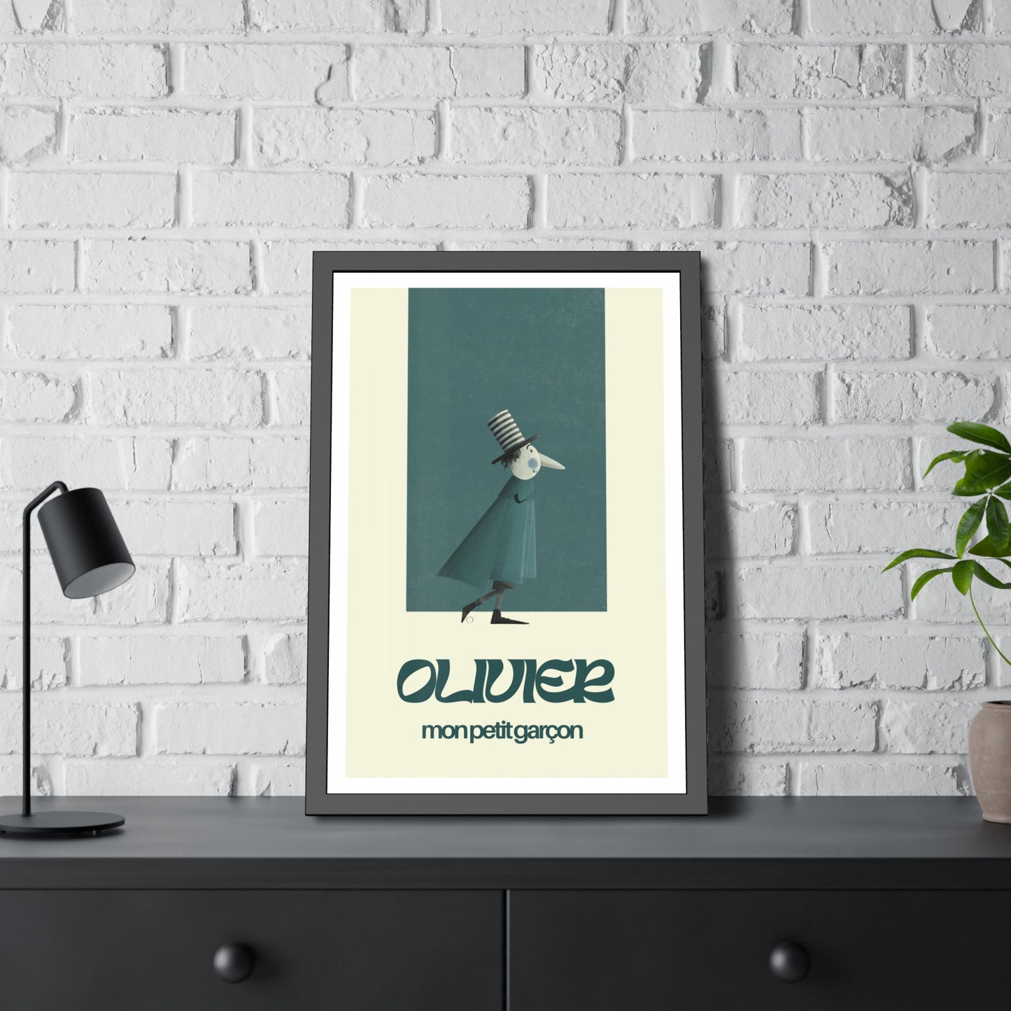 Olivier (Mon petit garçon) - Framed Poster Print