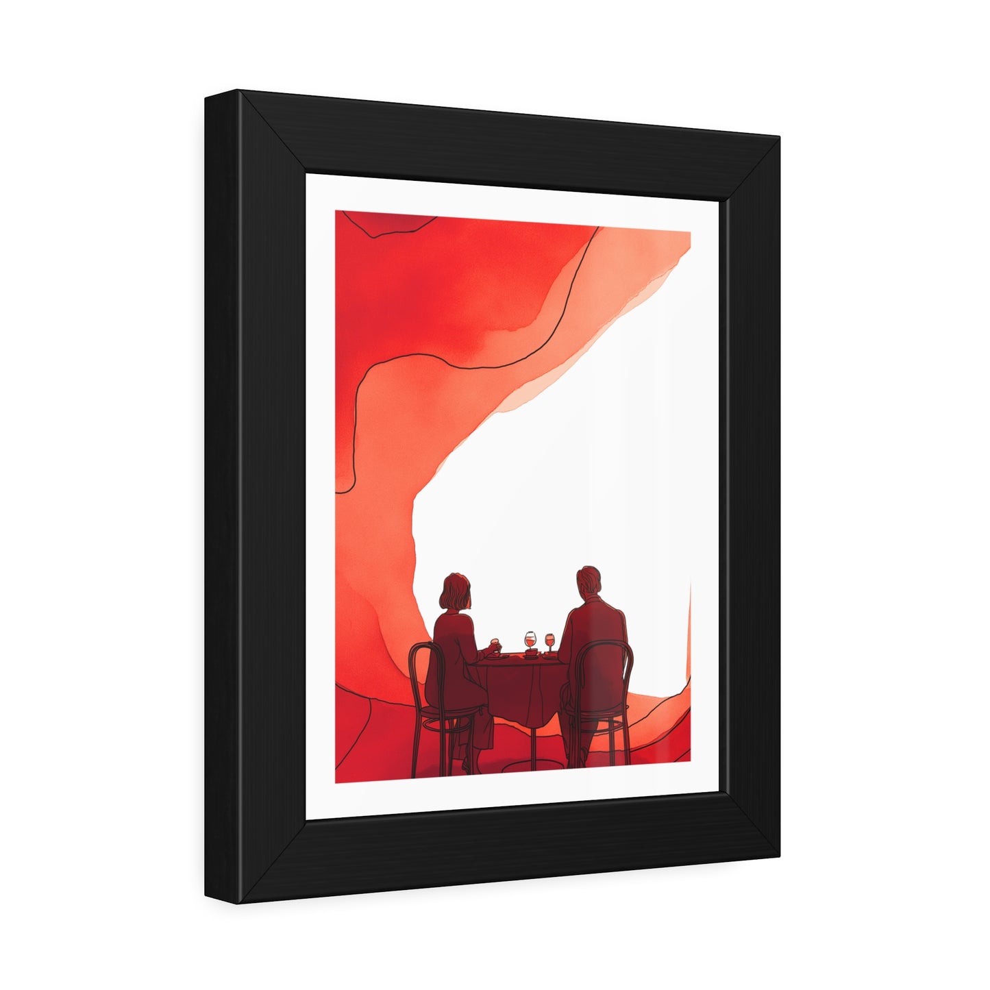 Mangeons ensembles mon amour - Framed Poster Print
