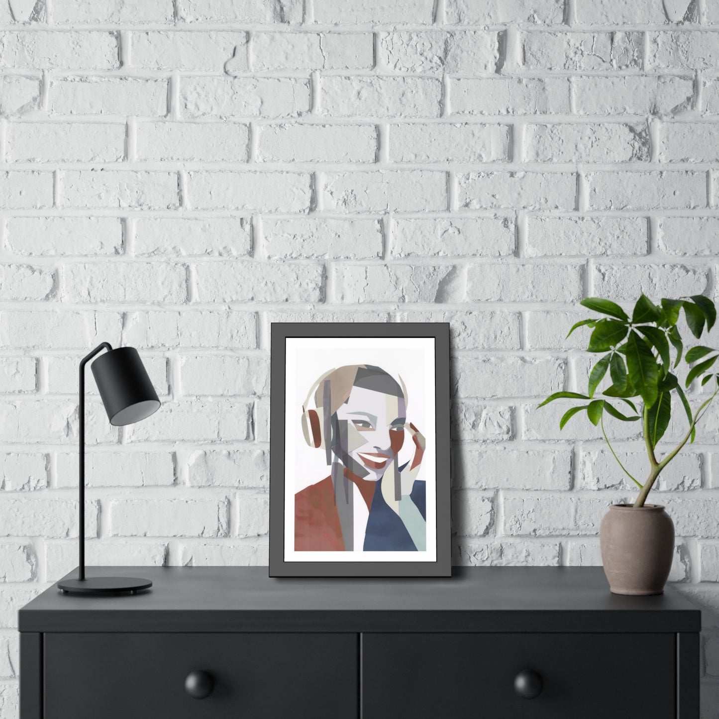 Happy Face Lady - Poster Print Design