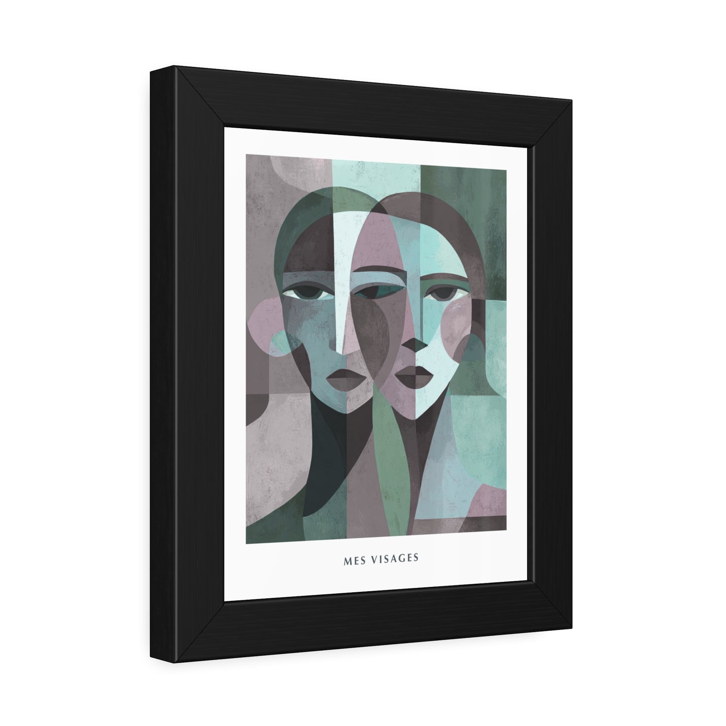 Mes Visages - Framed Poster Print
