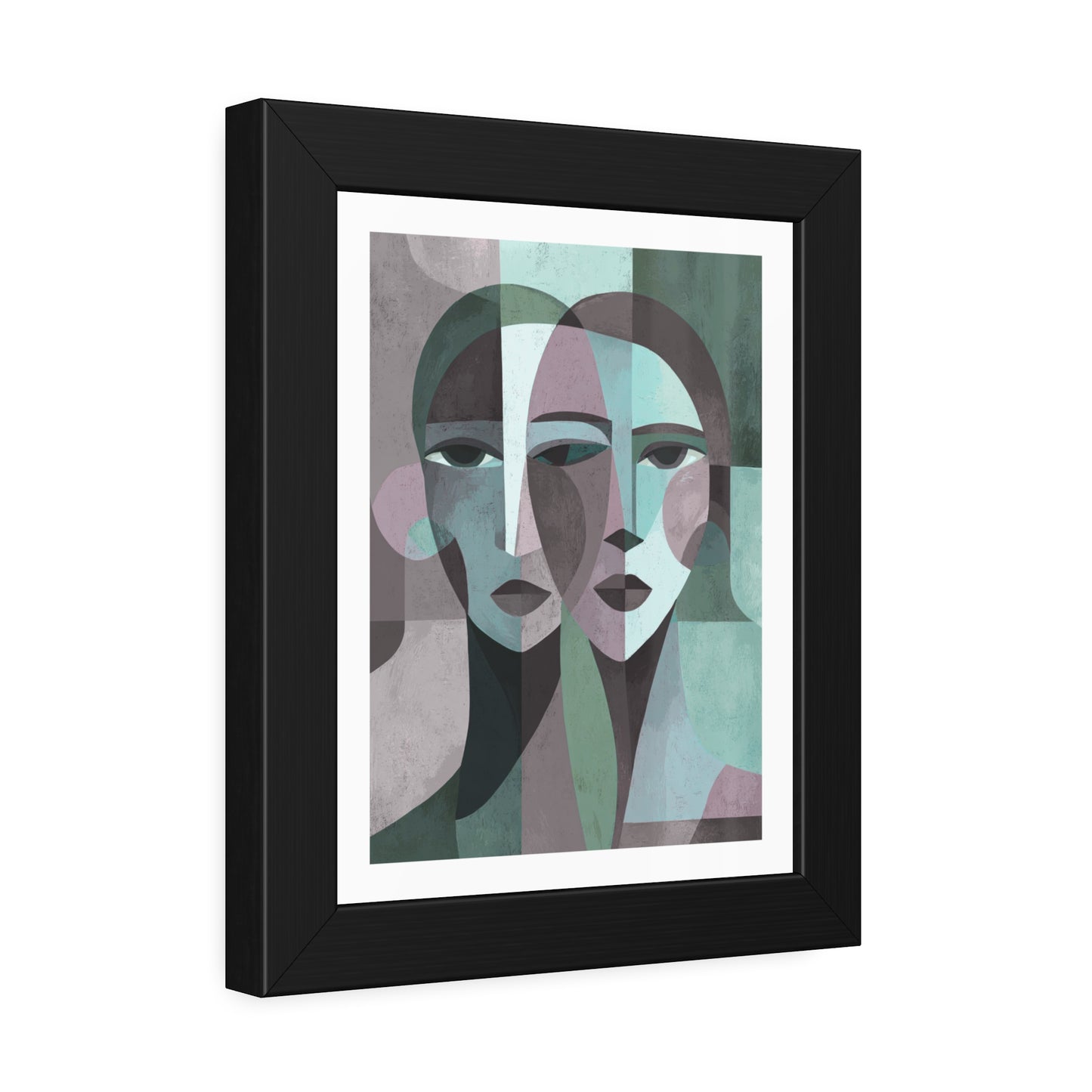Mes Visages - No text - Framed Poster Print