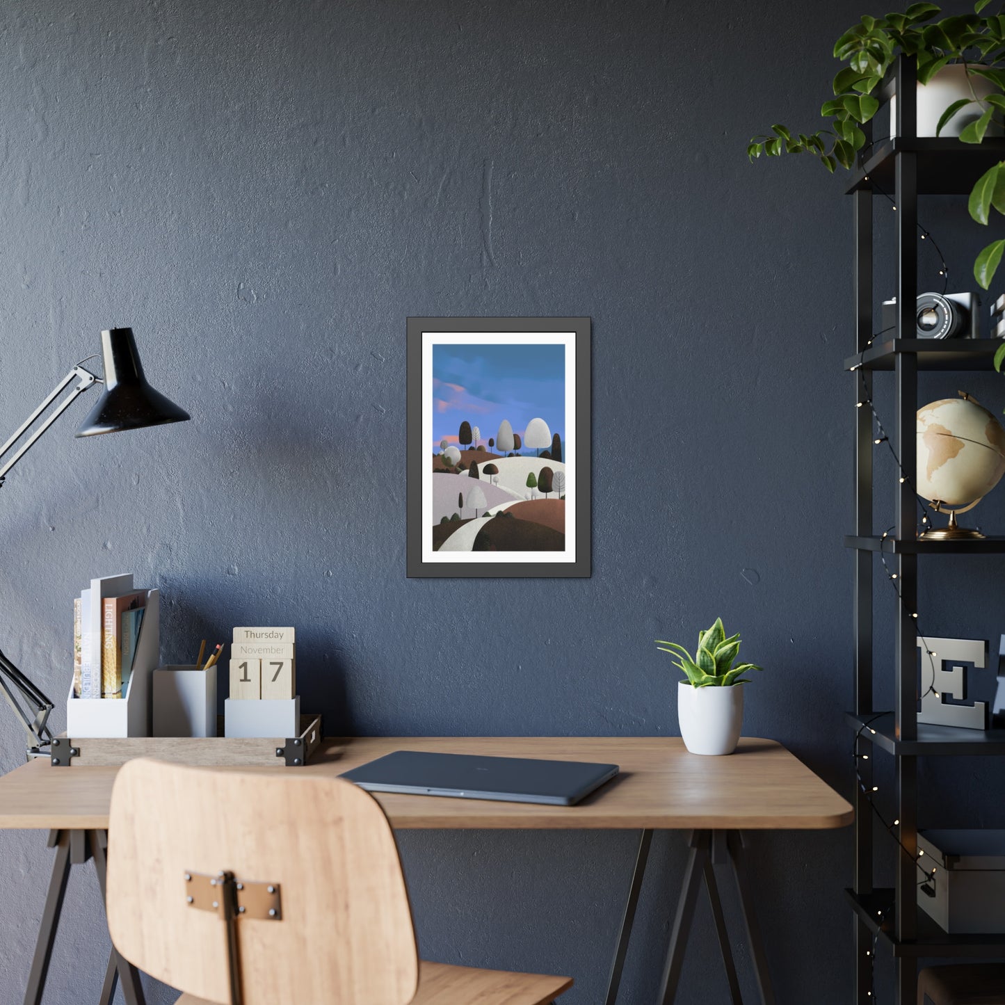 Evening Walk - Framed paper poster