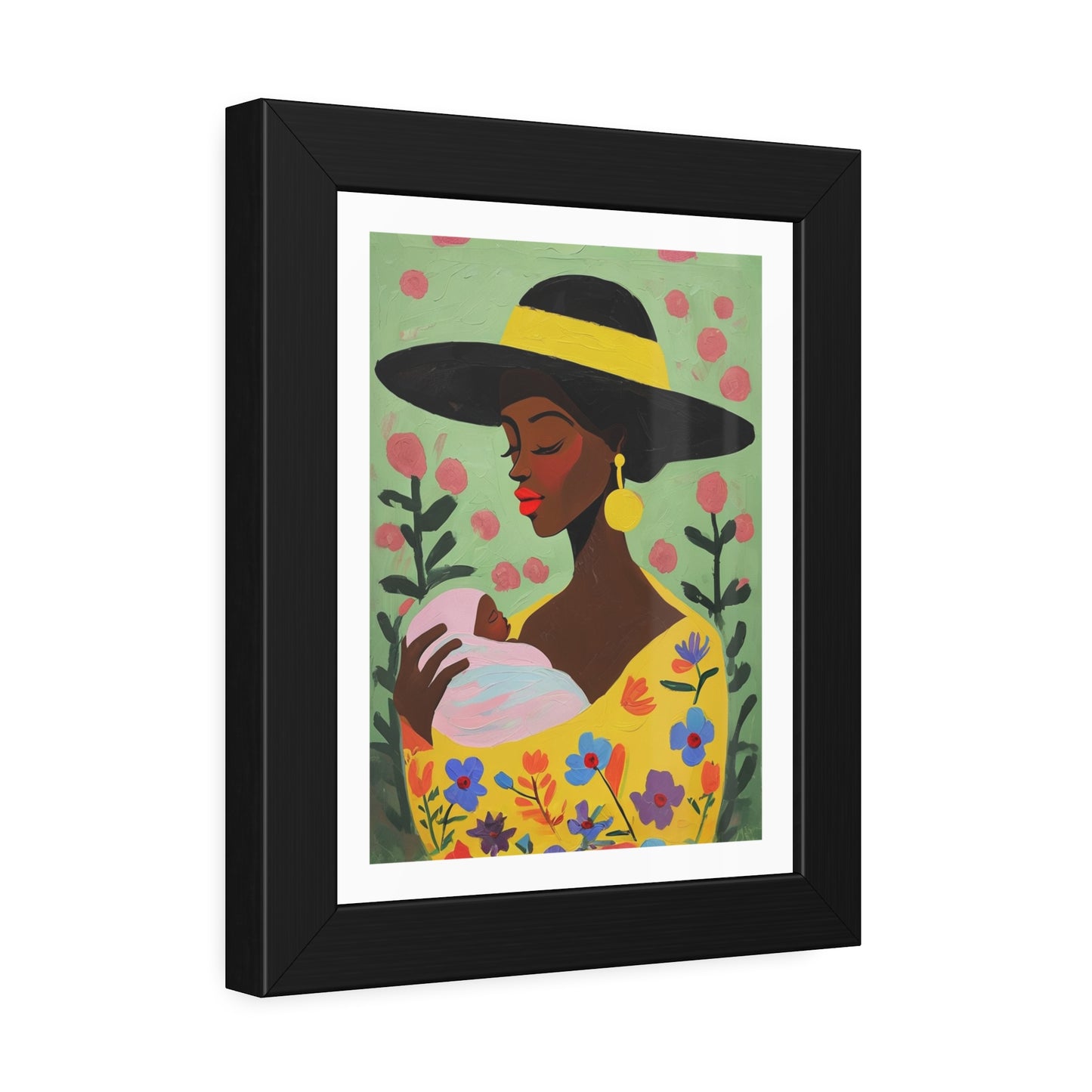 Grace in Bloom - No text - Framed Poster Print