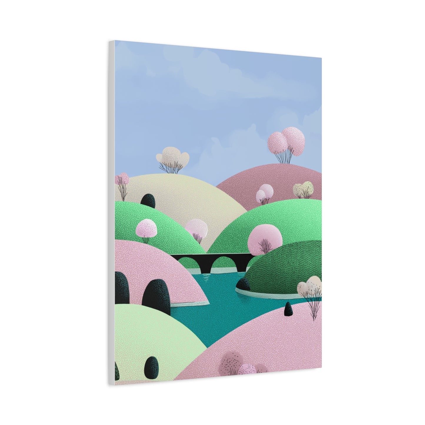 Spring Bridge - Matte Finish, Stretched, 1 25"