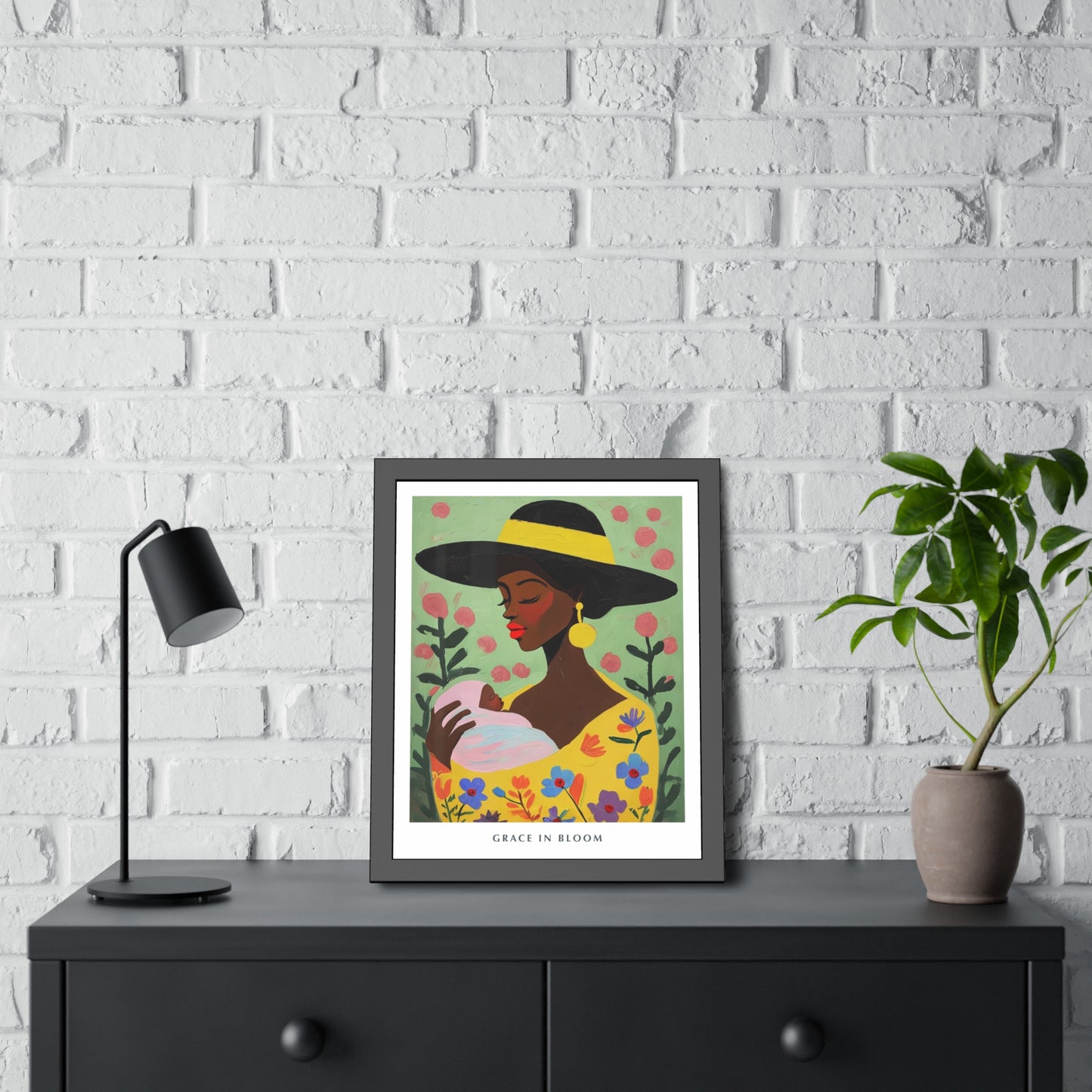 Grace in Bloom - Framed Poster Print