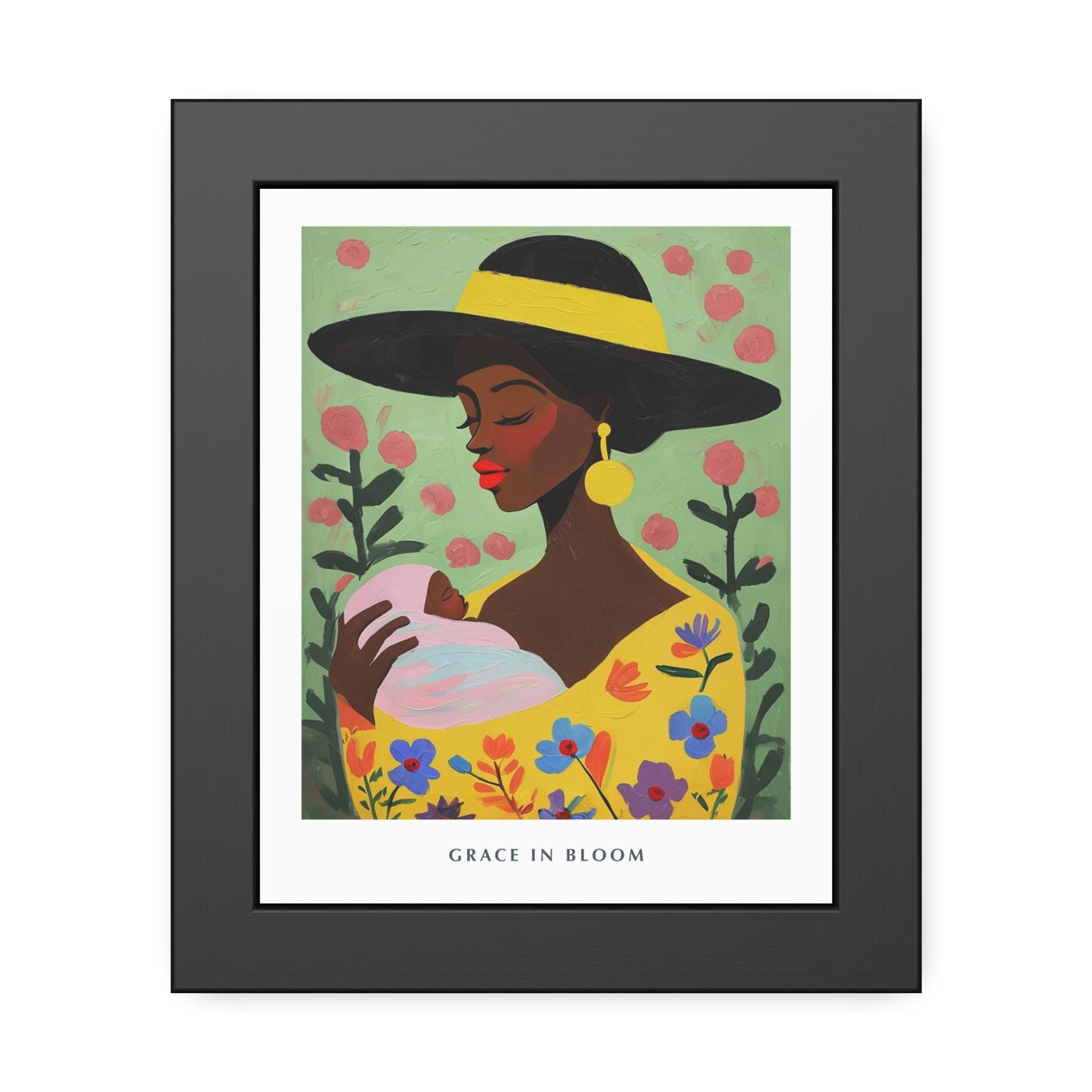 Grace in Bloom - Framed Poster Print