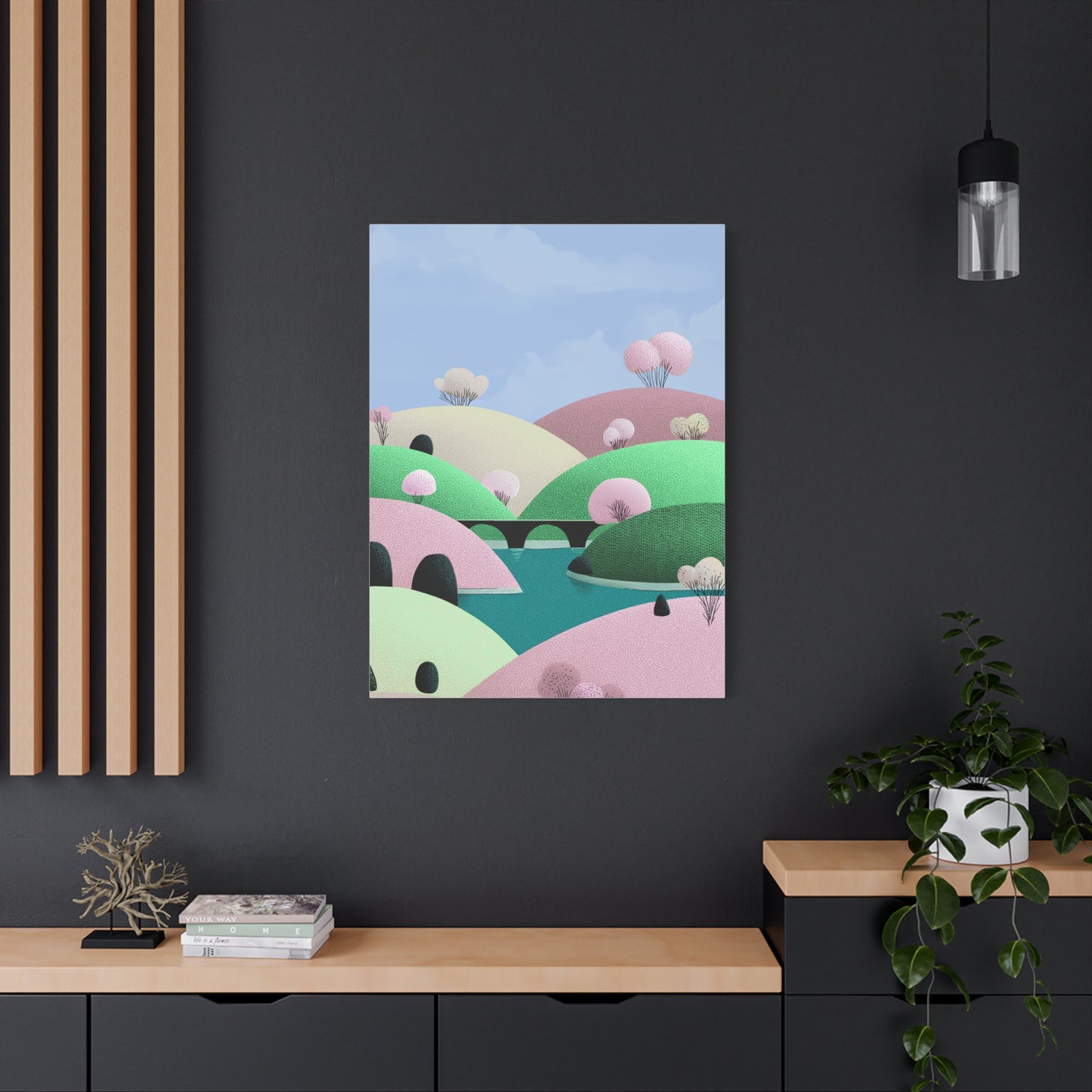 Spring Bridge - Matte Finish, Stretched, 1 25"