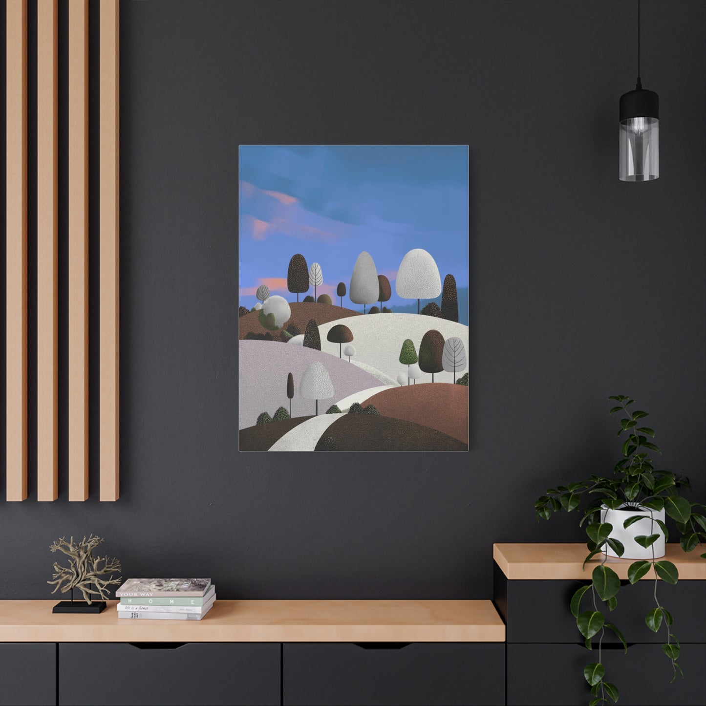 Evening Walk - Canvas Print, Matte Finish, Stretched, 1 25"