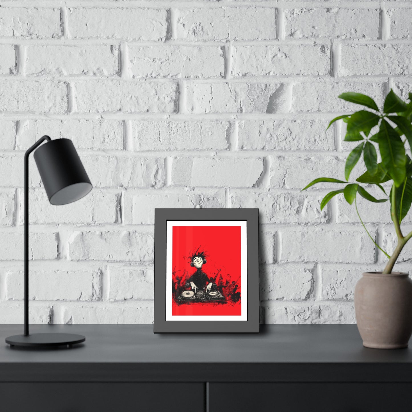 Lost in the music - Framed Poster Print