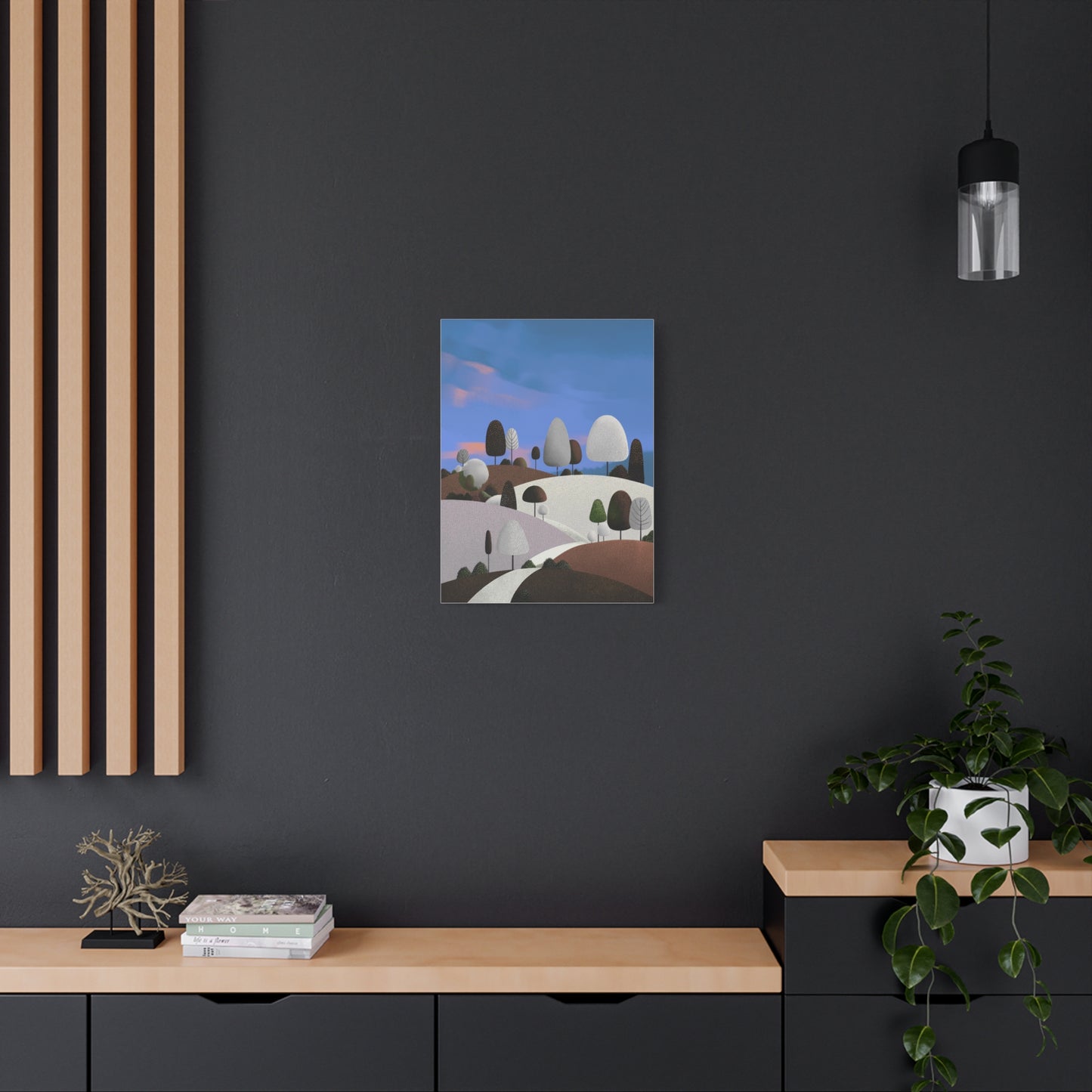 Evening Walk - Canvas Print, Matte Finish, Stretched, 1 25"