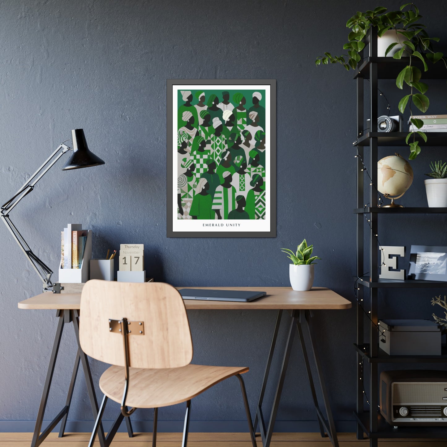 Emerald Unity - Framed Poster Print