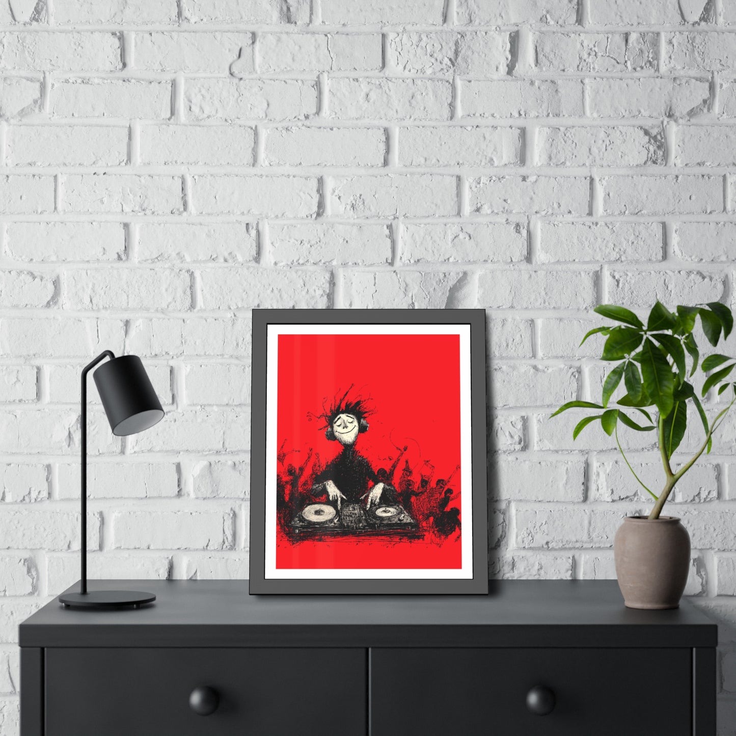 Lost in the music - Framed Poster Print