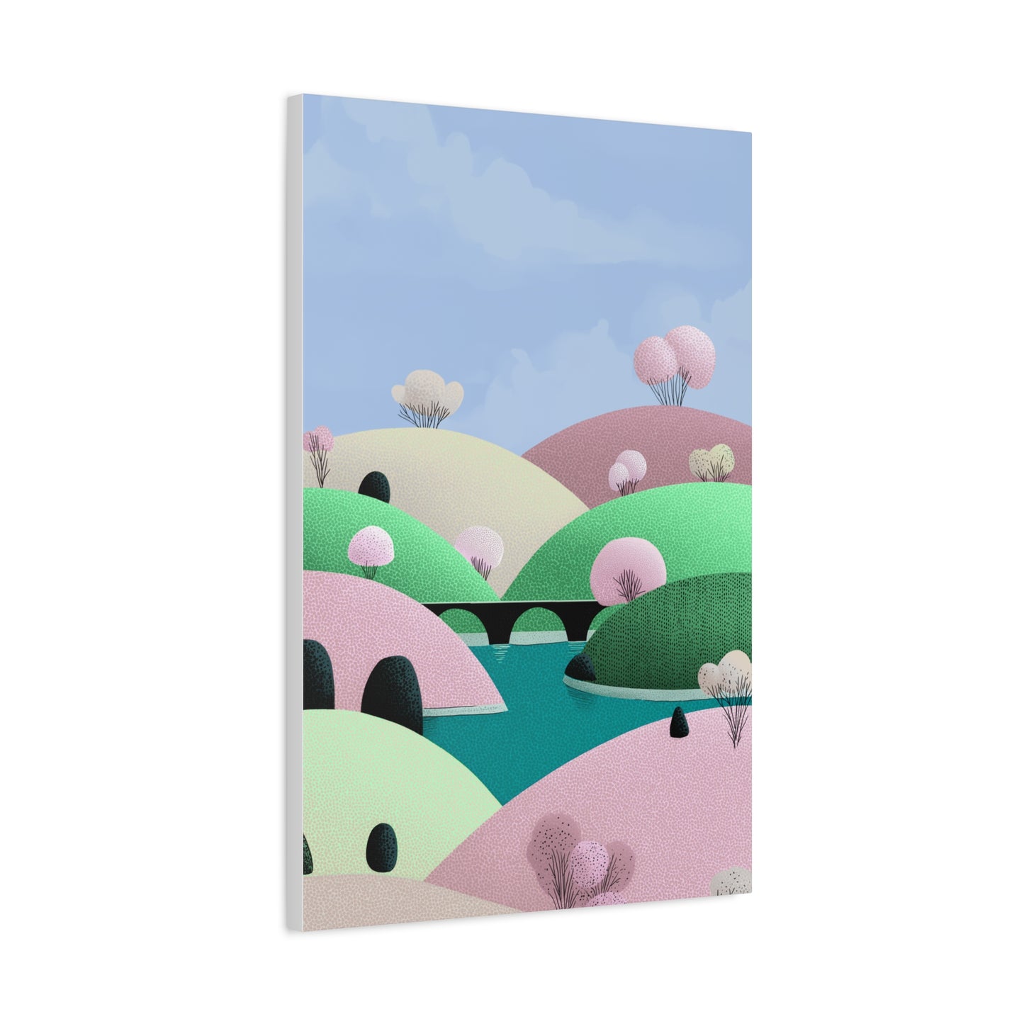 Spring Bridge - Matte Finish, Stretched, 1 25"