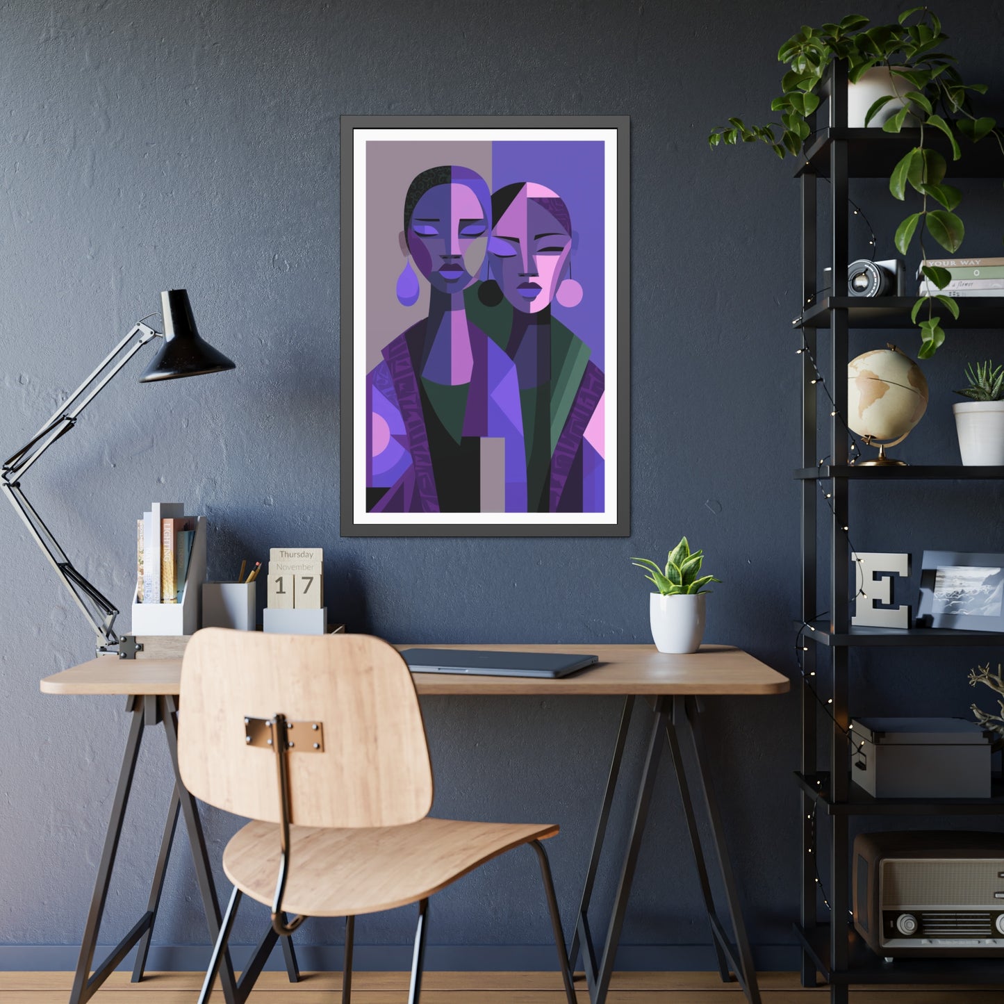 Les Soeurs Amoureux - No text - Framed Poster Print