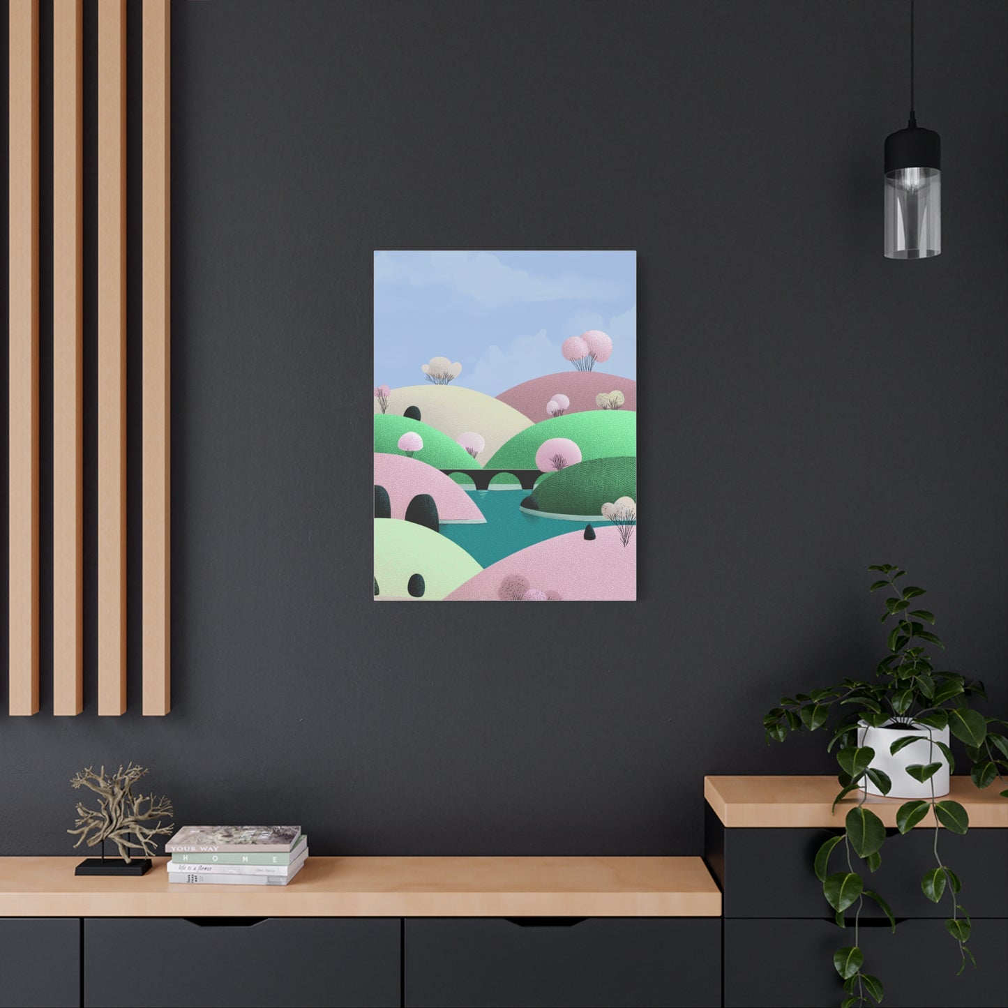 Spring Bridge - Matte Finish, Stretched, 1 25"