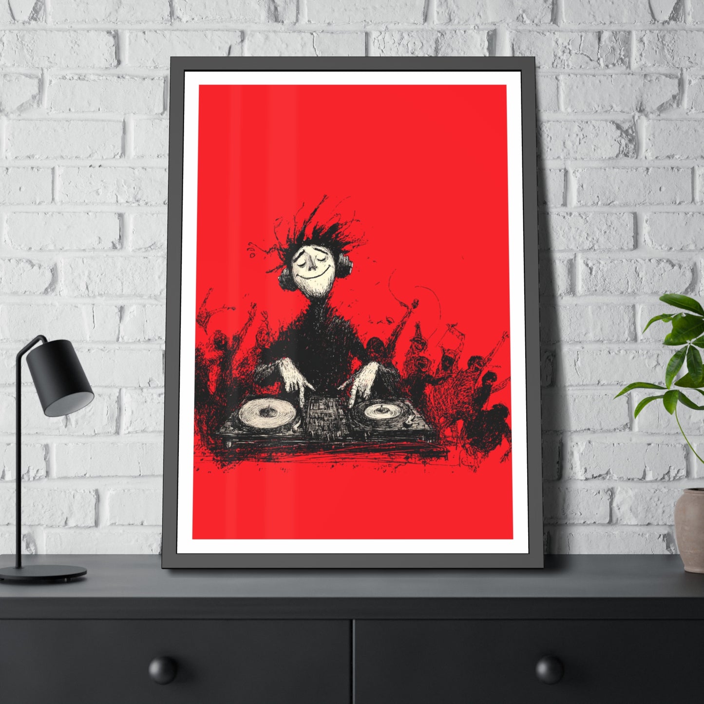 Lost in the music - Framed Poster Print