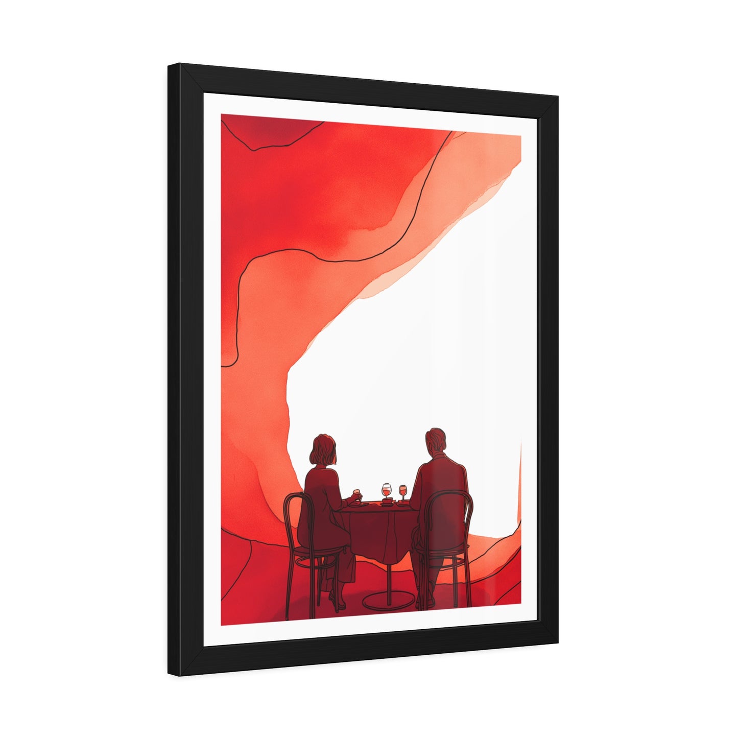 Mangeons ensembles mon amour - Framed Poster Print
