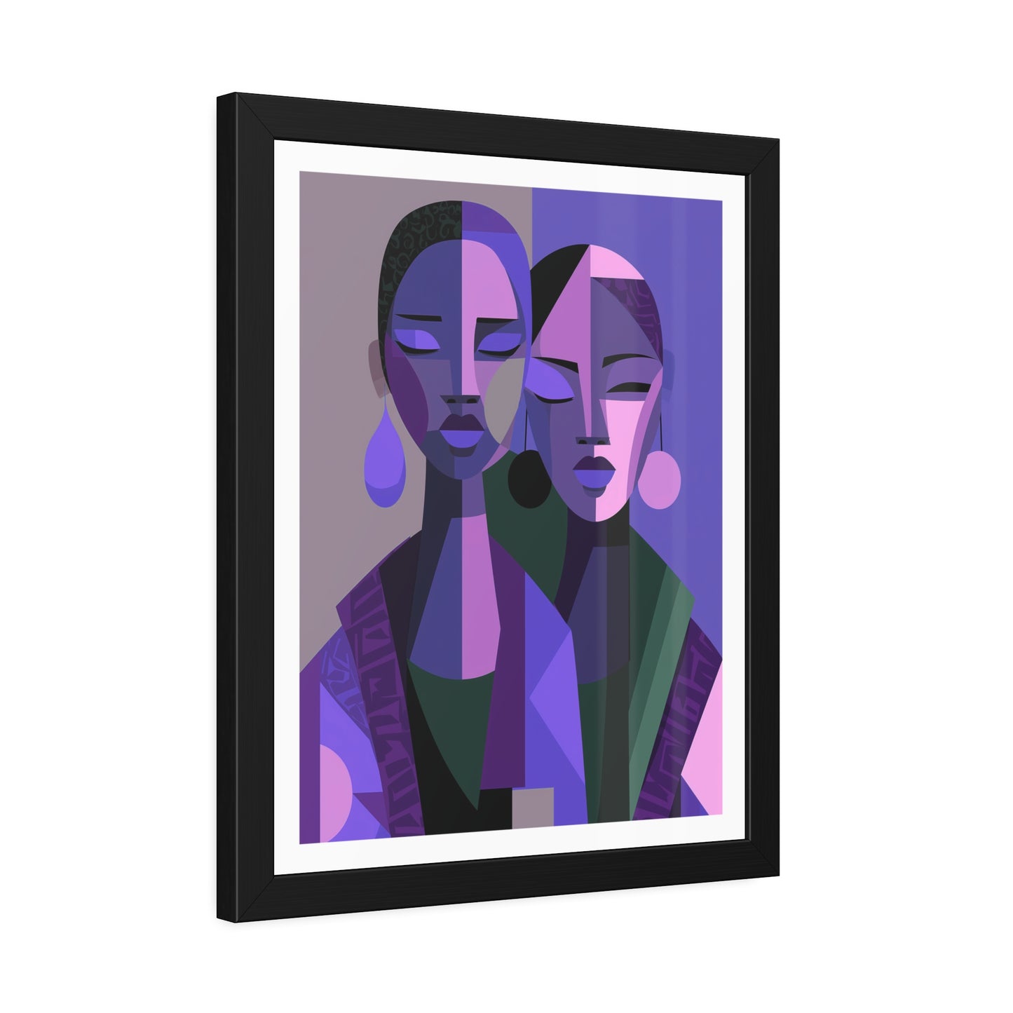 Les Soeurs Amoureux - No text - Framed Poster Print