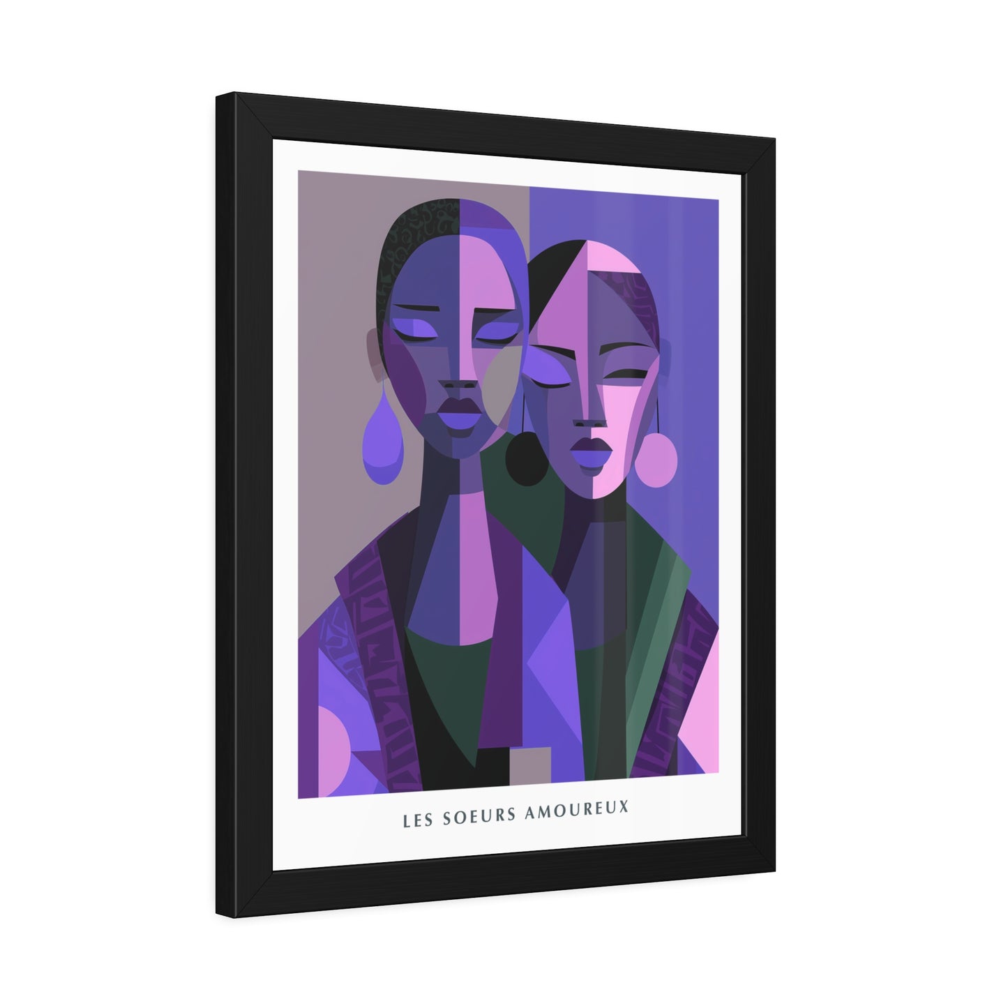 Les Soeurs Amoureux - Framed Poster Print
